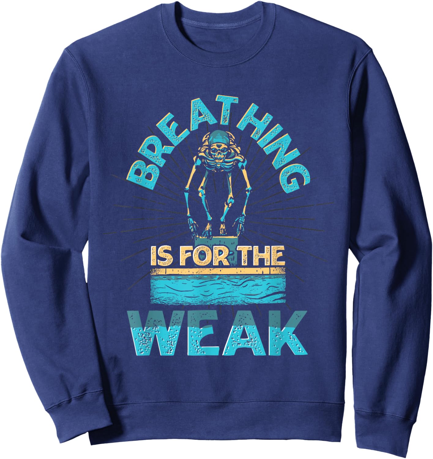 Water Rat Hobby Swimmer Water Sports Fun Swimming Sweatshirt - Sweatshirt | Navy