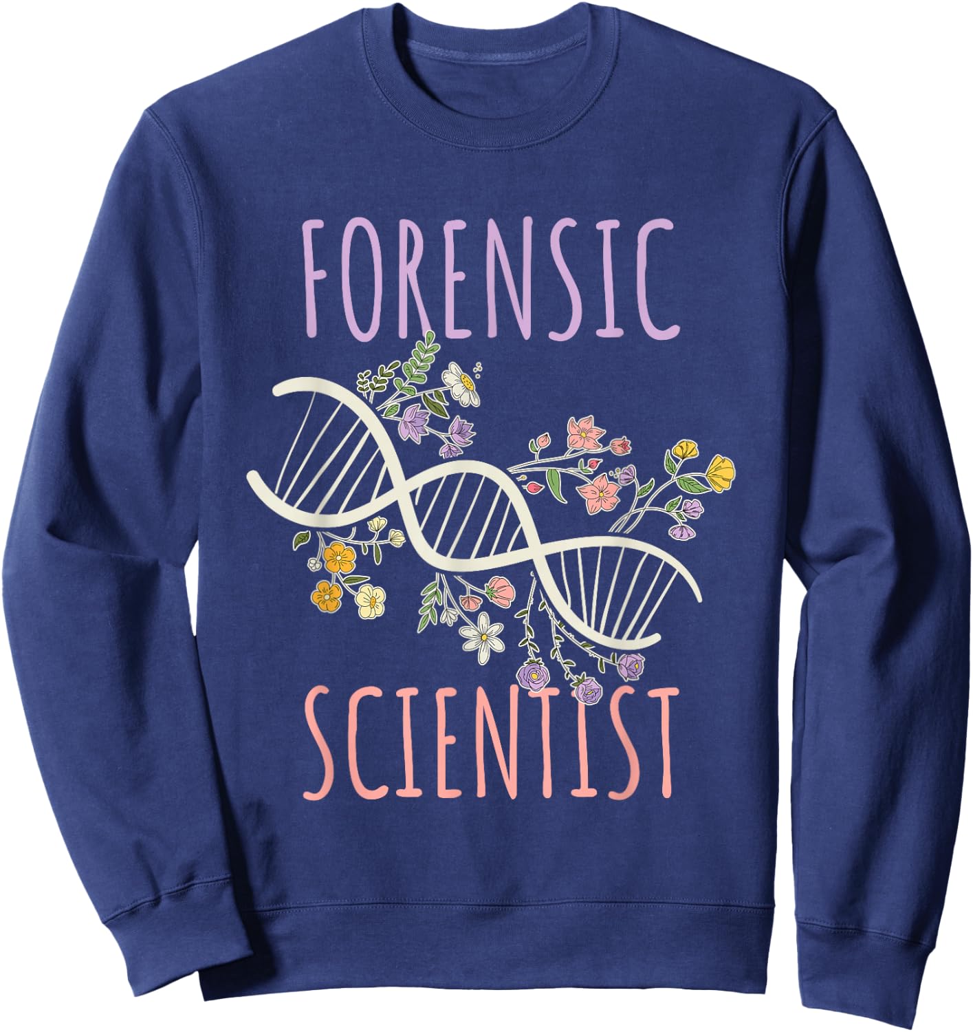 DNA Chain Forensic Scientist Sweatshirt - Sweatshirt | Navy