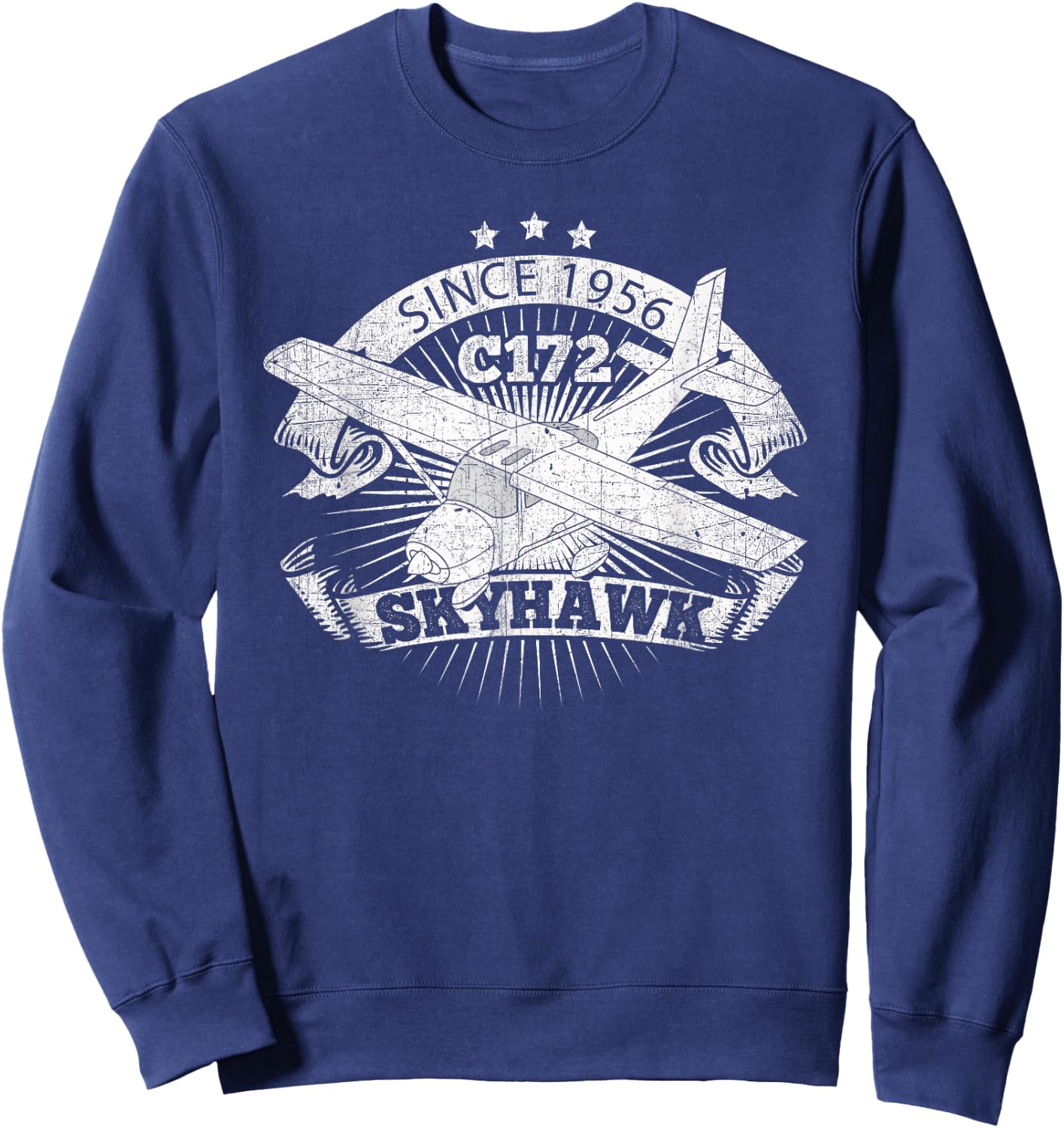 Plane Shirts Aircraft Shirt: C172 Skyhawk Sweatshirt - Sweatshirt | Navy