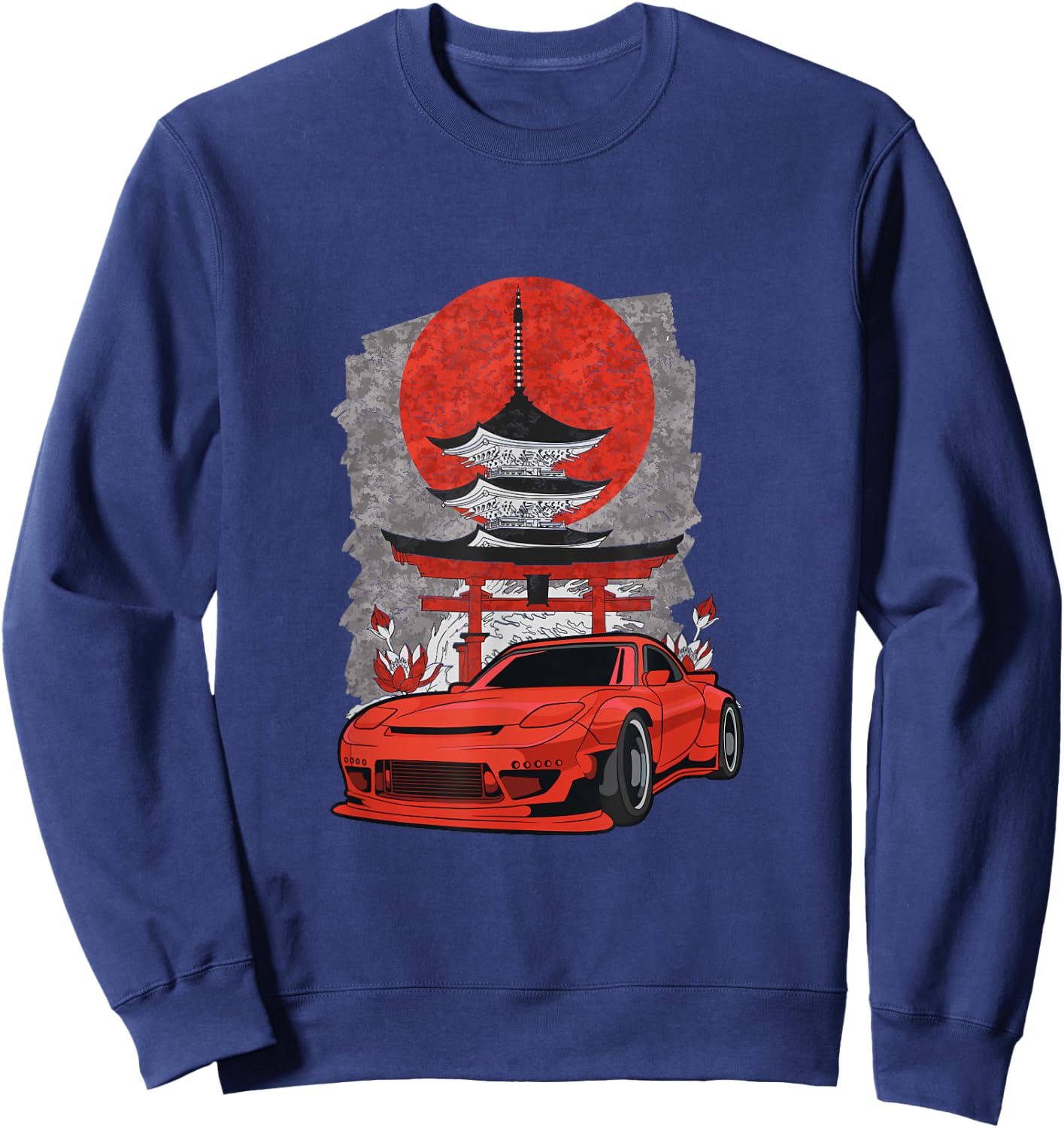 Rotary Engine Car Meet Tuning Rx Japan Shinto Rotorlife Sweatshirt - Sweatshirt | Navy