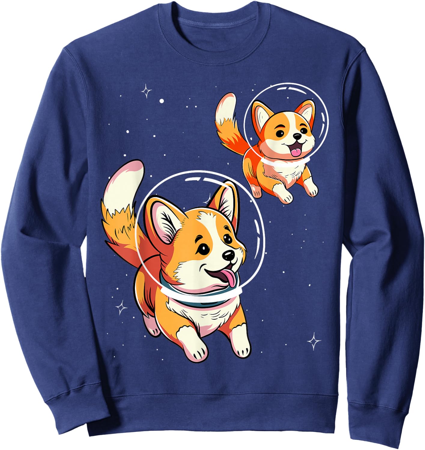Astronaut Dog Space Galaxy Funny, Cute Design Sweatshirt - Sweatshirt | Navy