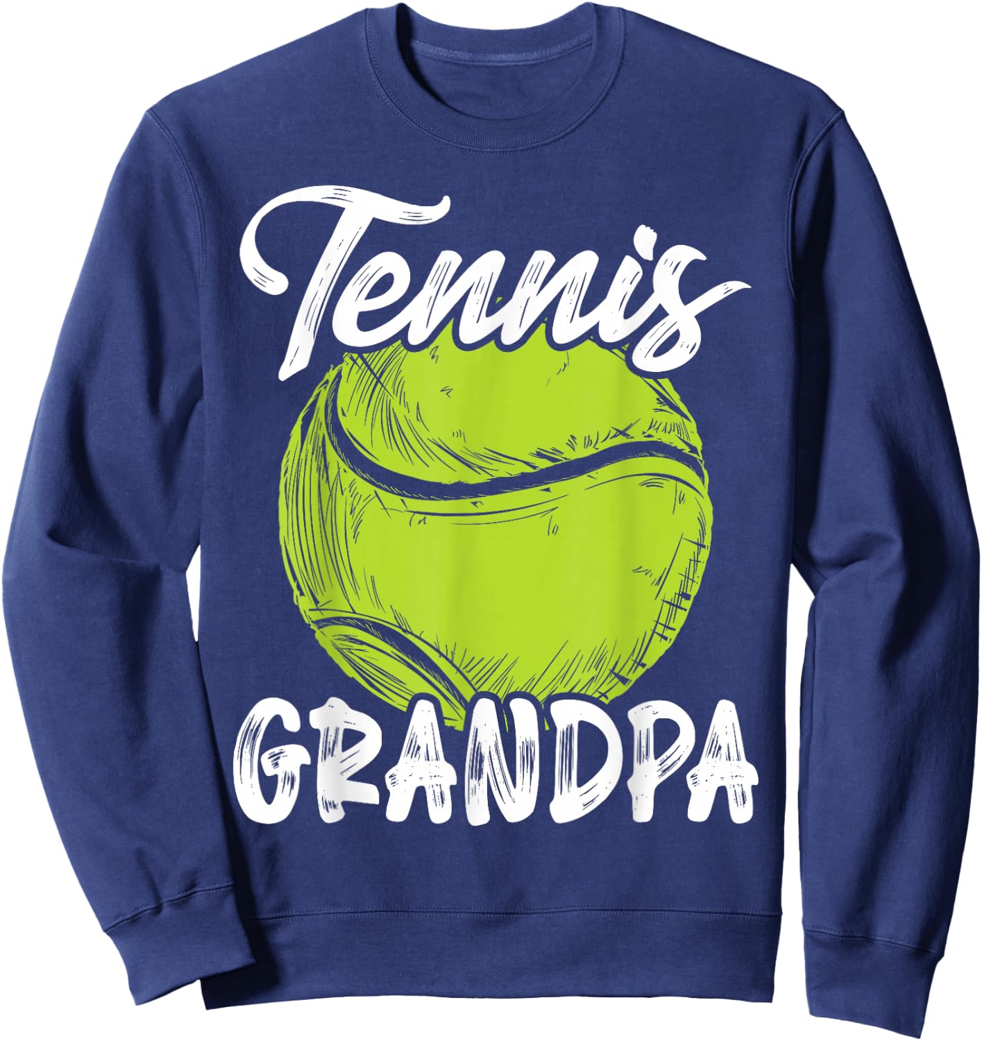 Tennis Grandpa Men Family Matching Set Tennis Ball Player Sweatshirt - Sweatshirt | Navy