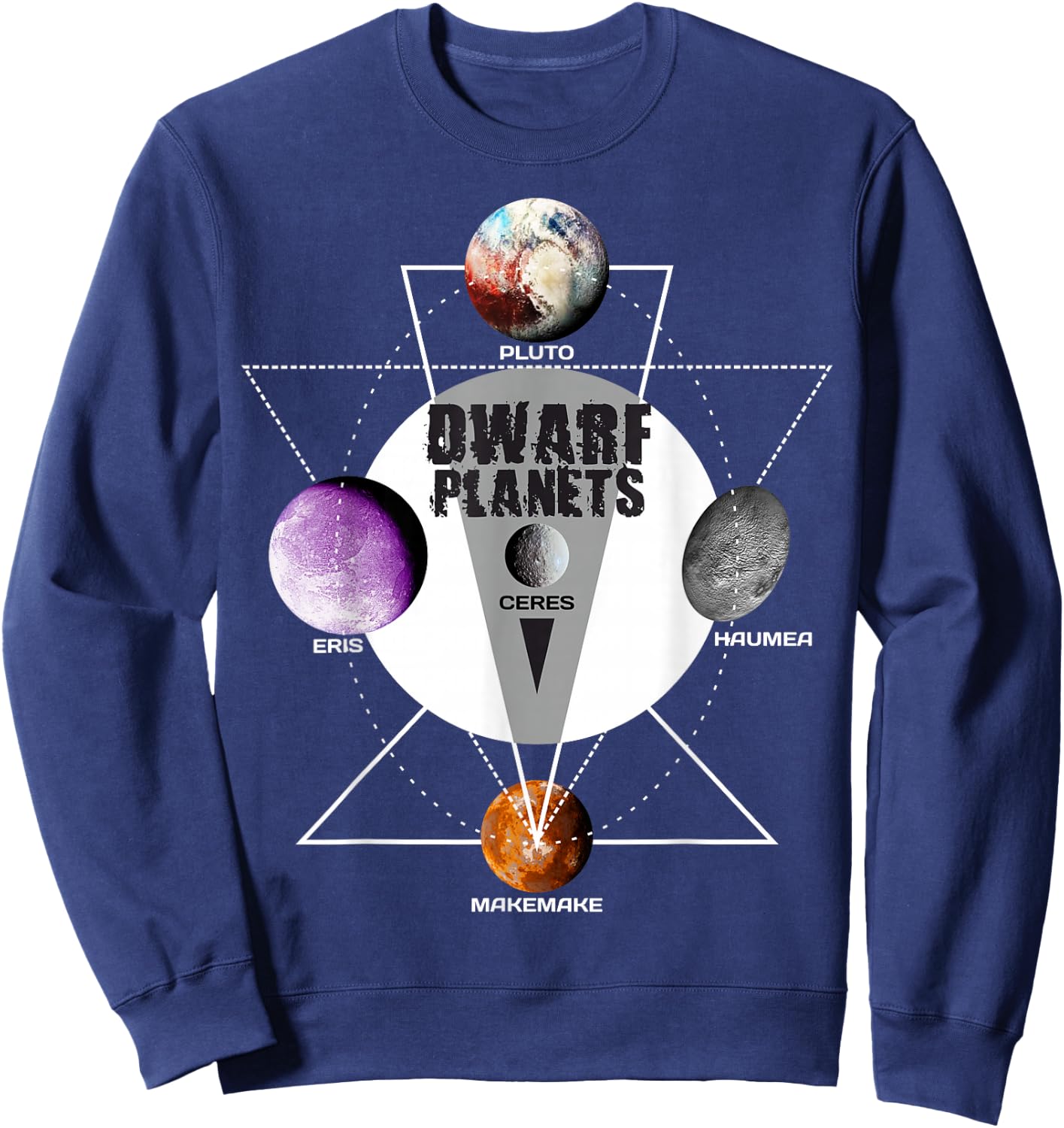 Solar System - Dwarf Planets Gift T Shirt Sweatshirt - Sweatshirt | Navy