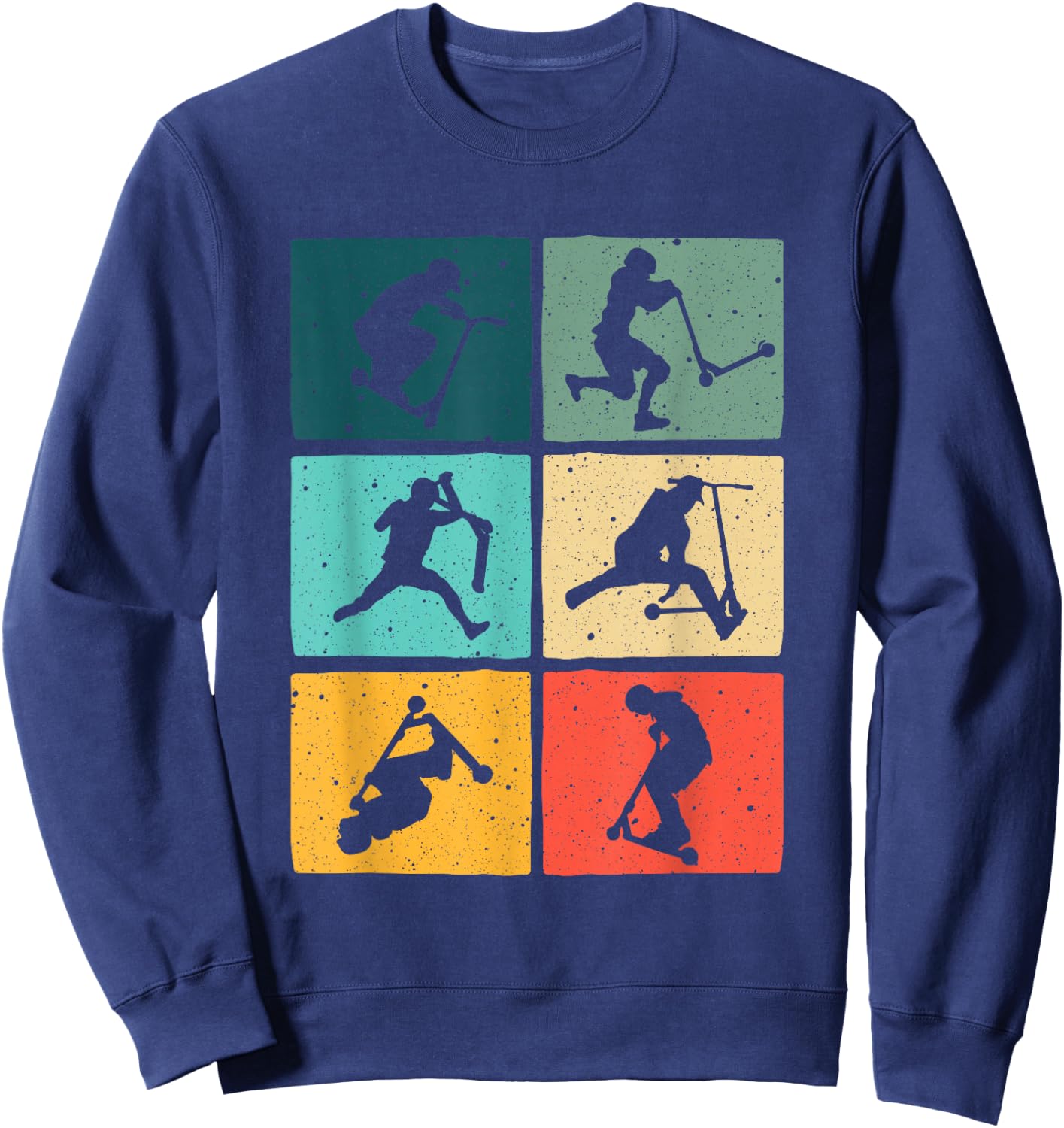 Funny Scooters Stunt Vintage Art Women Best Riders Sweatshirt - Sweatshirt | Navy