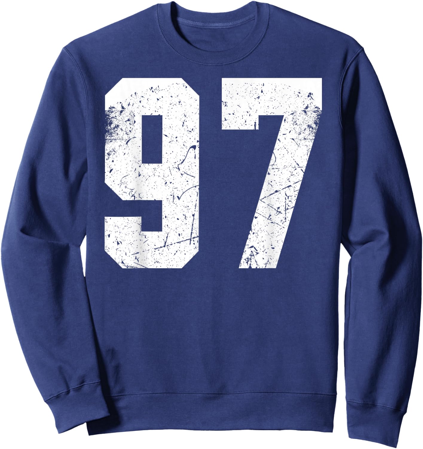 Number 52 Blue Sports Team Sweatshirt - Sweatshirt | Navy