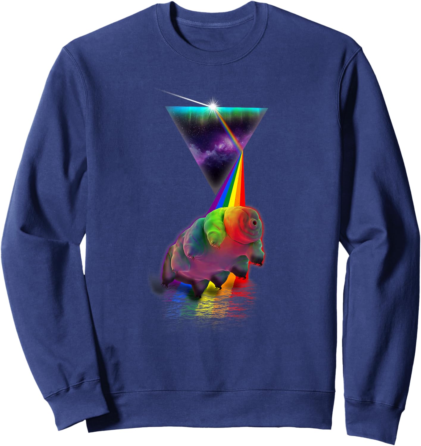 Vintage Retro Prism Tardigrade Sweatshirt - Sweatshirt | Navy