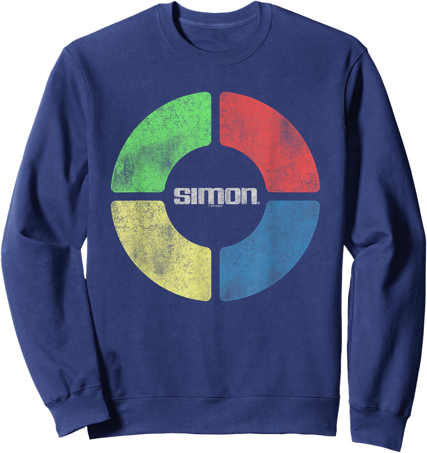 Simon Simple Simon Distressed Sweatshirt - Sweatshirt | Navy