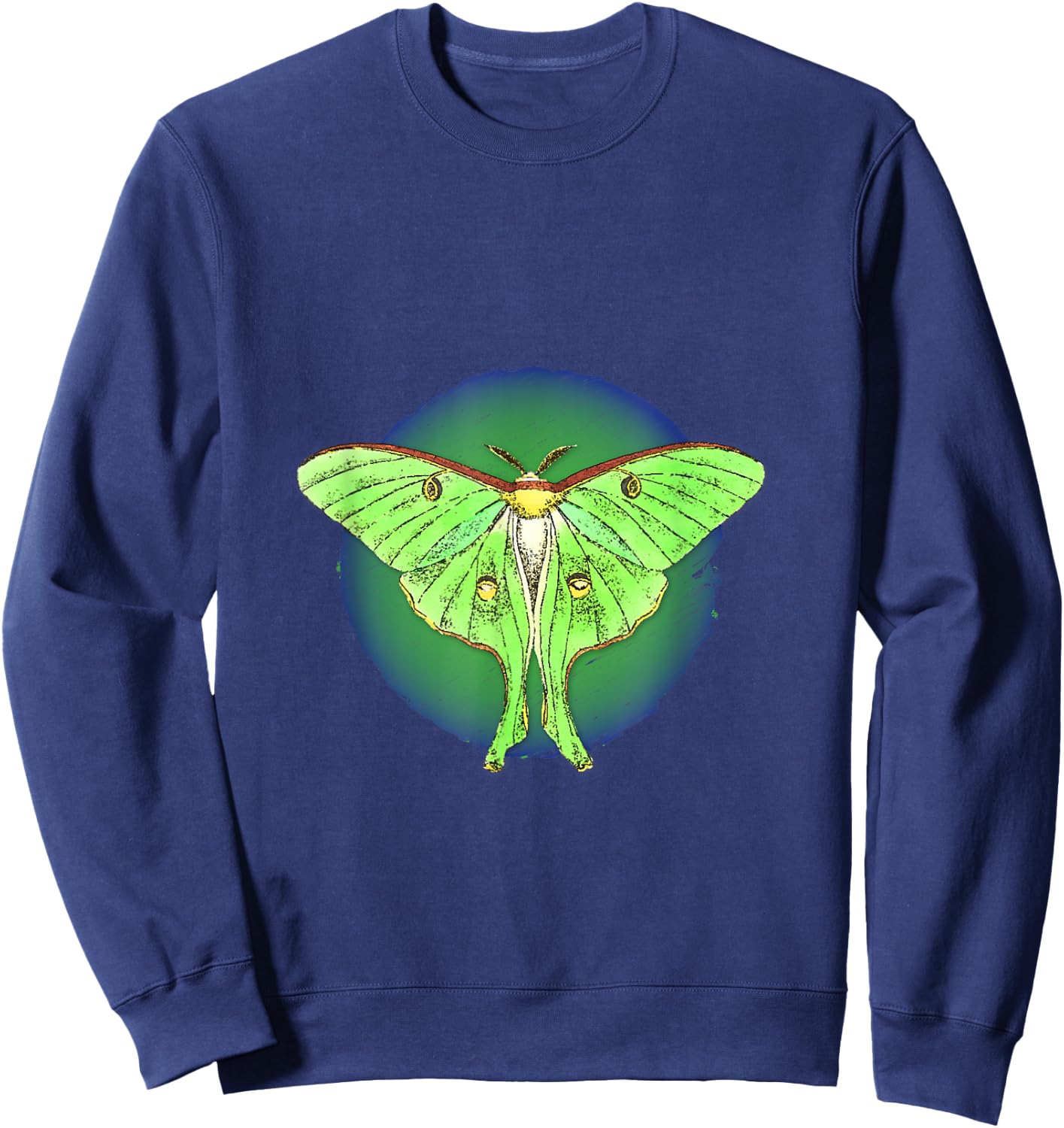 Luna Moth flying insects Sweatshirt - Sweatshirt | Navy