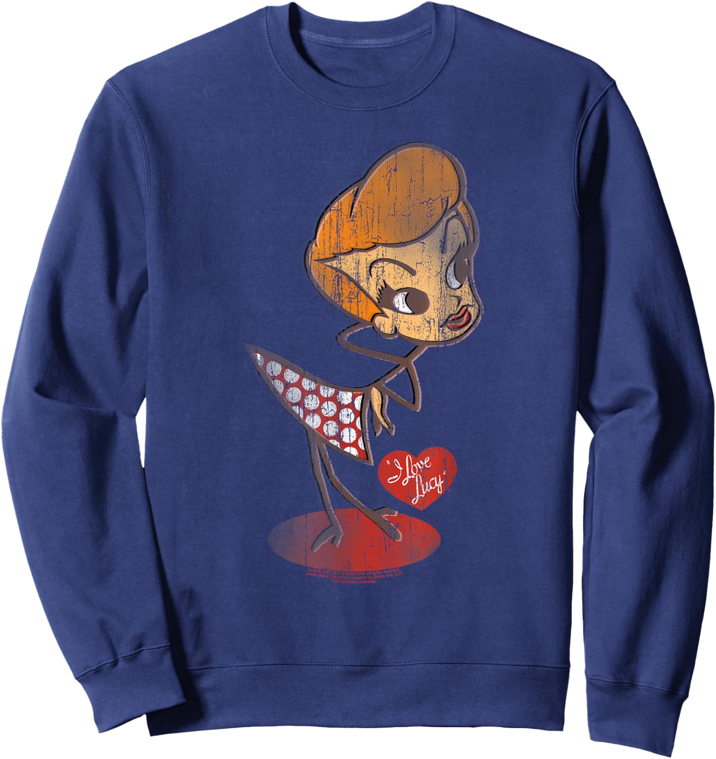 I Love Lucy Vintage Doll Sweatshirt - Sweatshirt | Navy