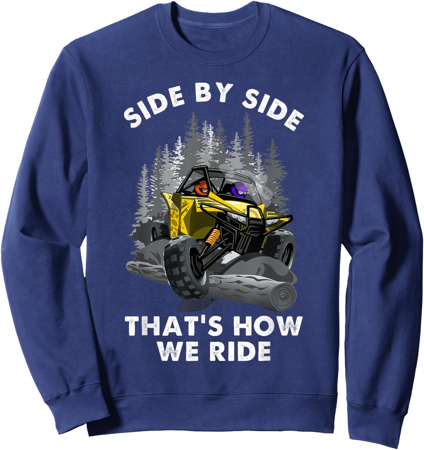 UTV Quad Bikers Off Roading Four Wheeler For Couples Sweatshirt - Sweatshirt | Navy