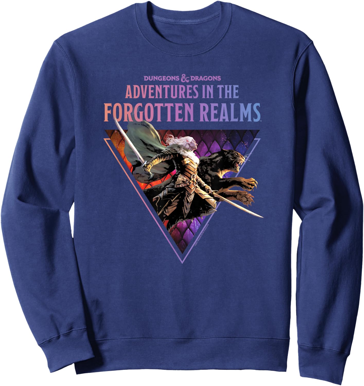 Magic: The Gathering Dungeons & Dragons Drizzt Jump Sweatshirt - Sweatshirt | Navy