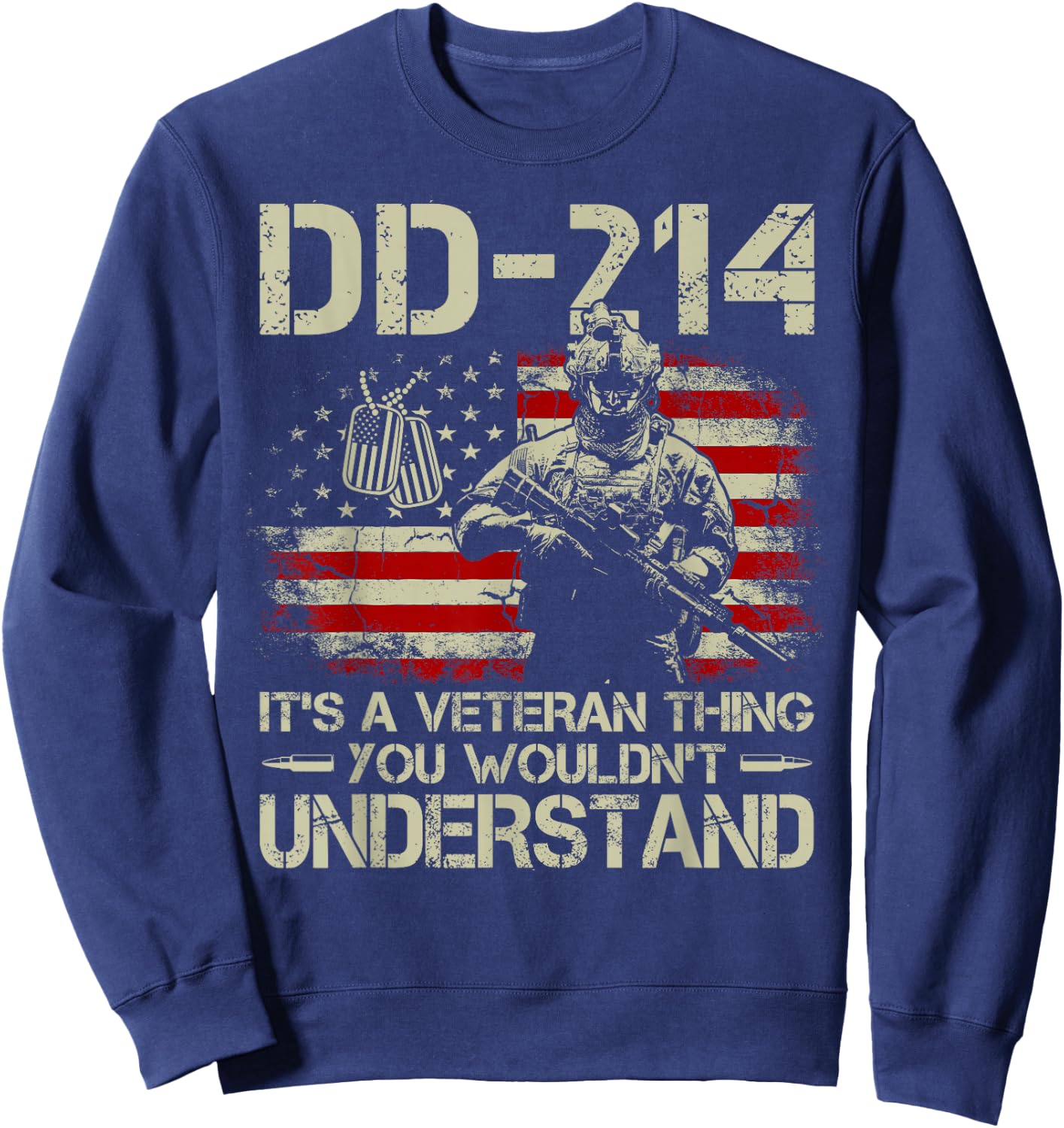 DD-214 It's A Veteran Thing You Wouldn't Understand DD-214 Sweatshirt - Sweatshirt | Navy