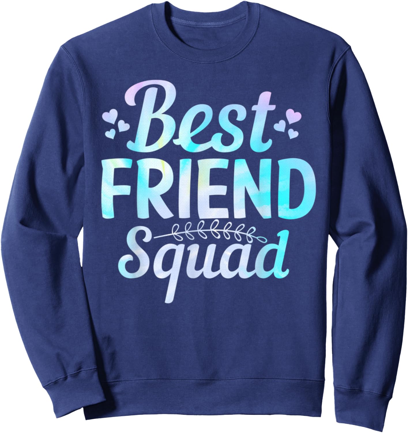 Cute Tie Dye Best Friend Bff Girls Godsister Bestie Sweatshirt - Sweatshirt | Navy