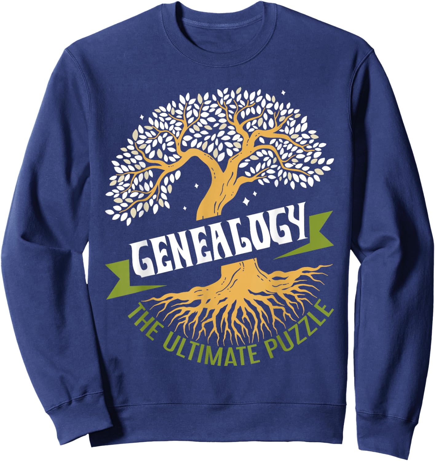 Genealogy The Ultimate Puzzle - Genealogist Ancestry Sweatshirt - Sweatshirt | Navy