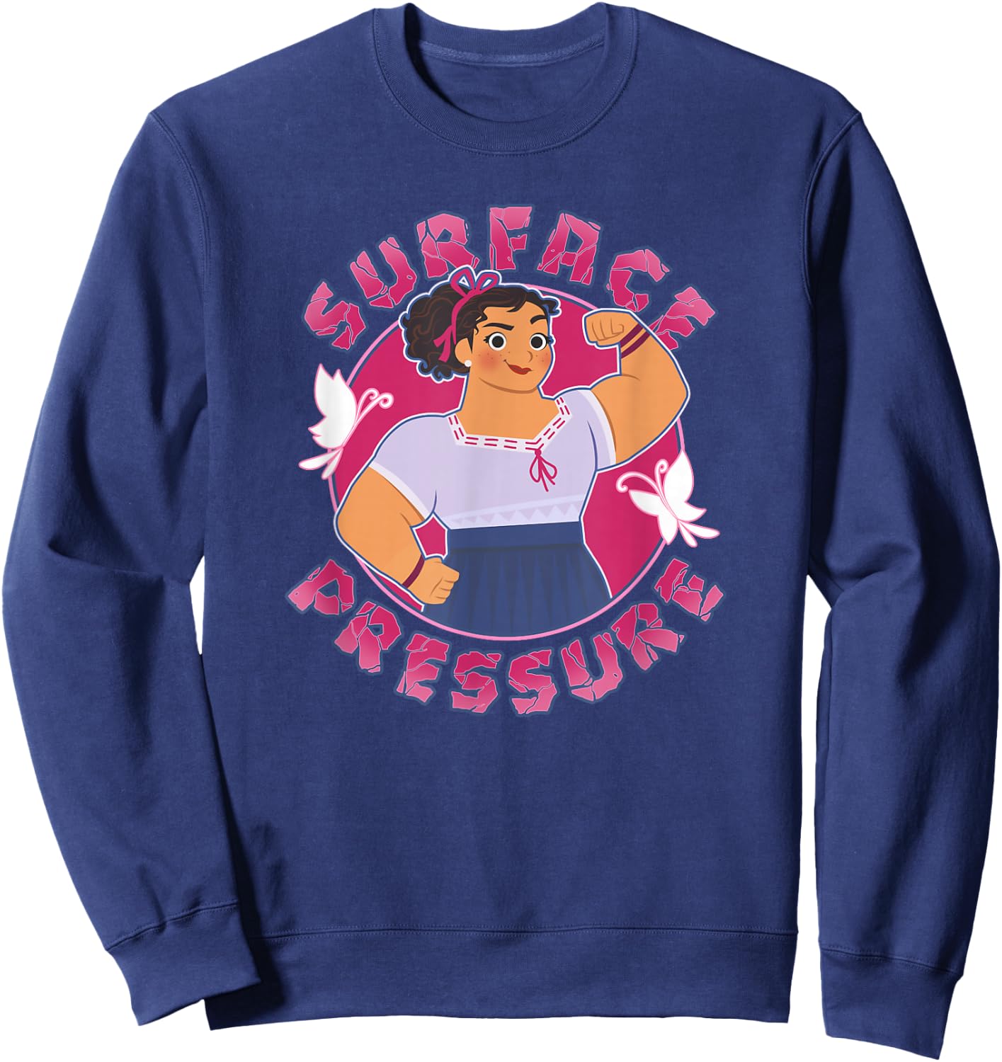 Disney Encanto Luisa Surface Pressure Strong Portrait Sweatshirt - Sweatshirt | Navy