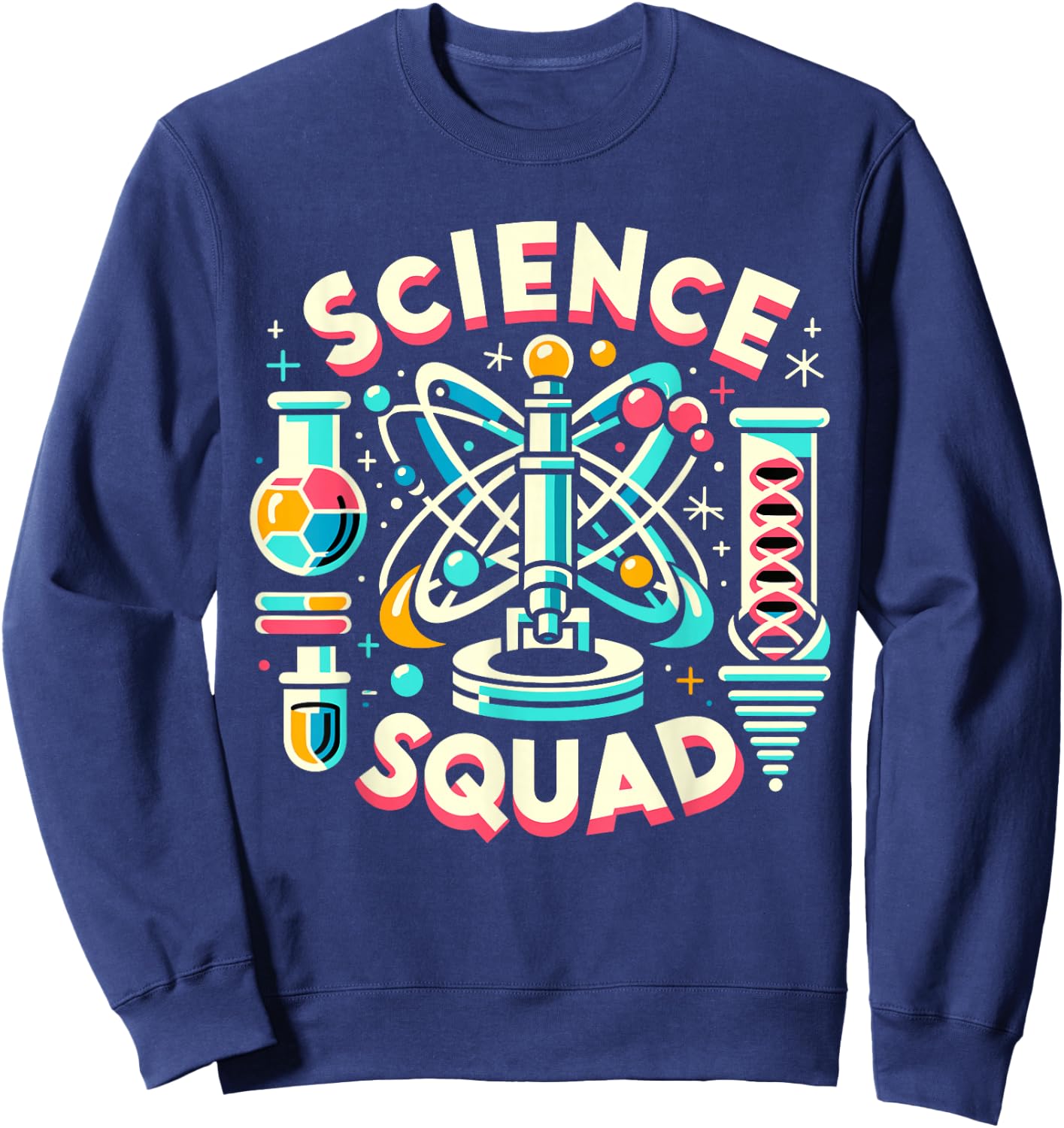 Science Squad Science Gear for Scientists Research | Science Sweatshirt - Sweatshirt | Navy