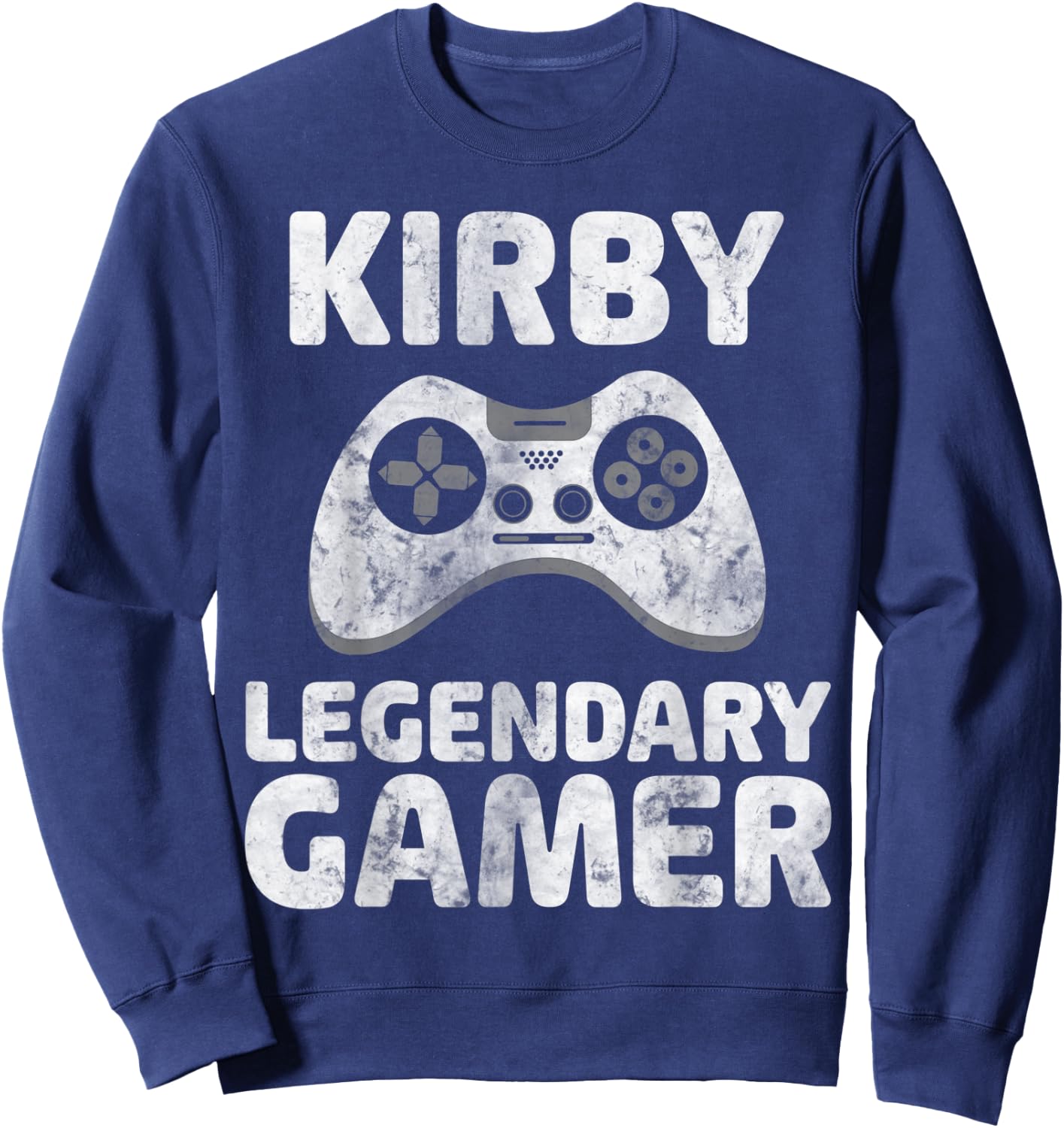 Personalized Legendary Gamer Shirt Kirby Name Video Gamer Sweatshirt - Sweatshirt | Navy