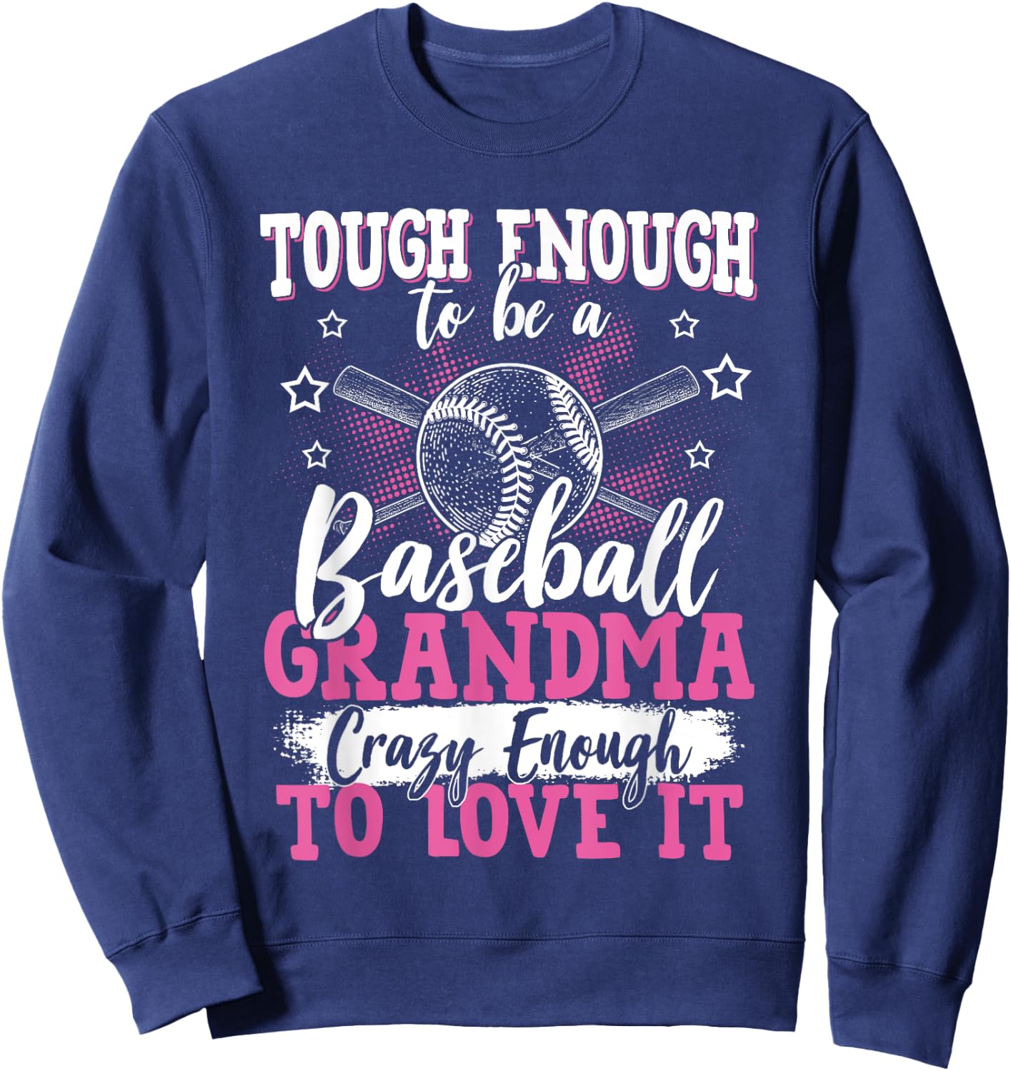 Baseball Player Grandma Grandmother Baseball Enthusiast Sweatshirt - Sweatshirt | Navy