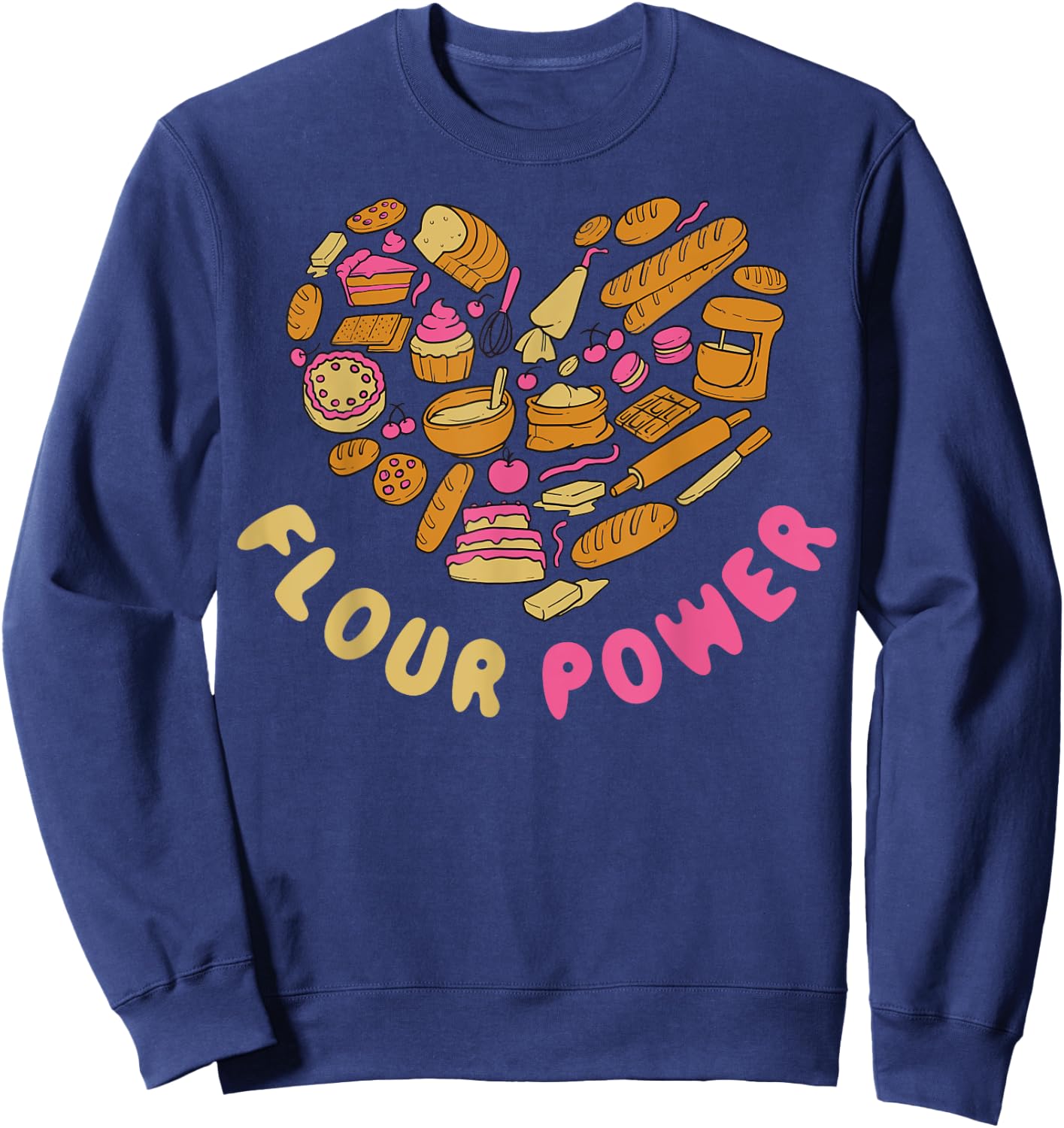 Flour Power Sweatshirt - Sweatshirt | Navy