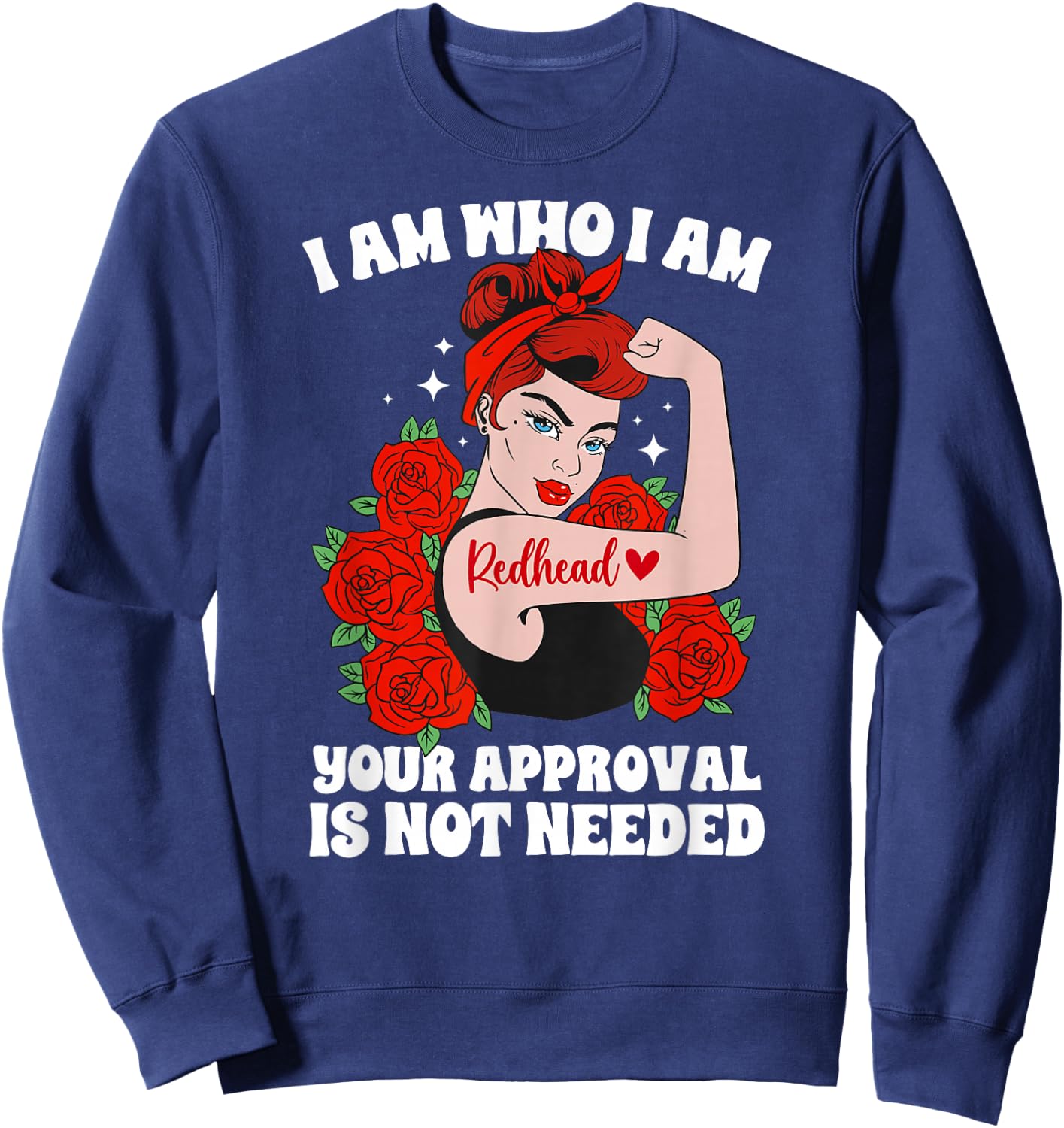 Redhead Proud Red Haired Ginger Red Hair Sweatshirt - Sweatshirt | Navy