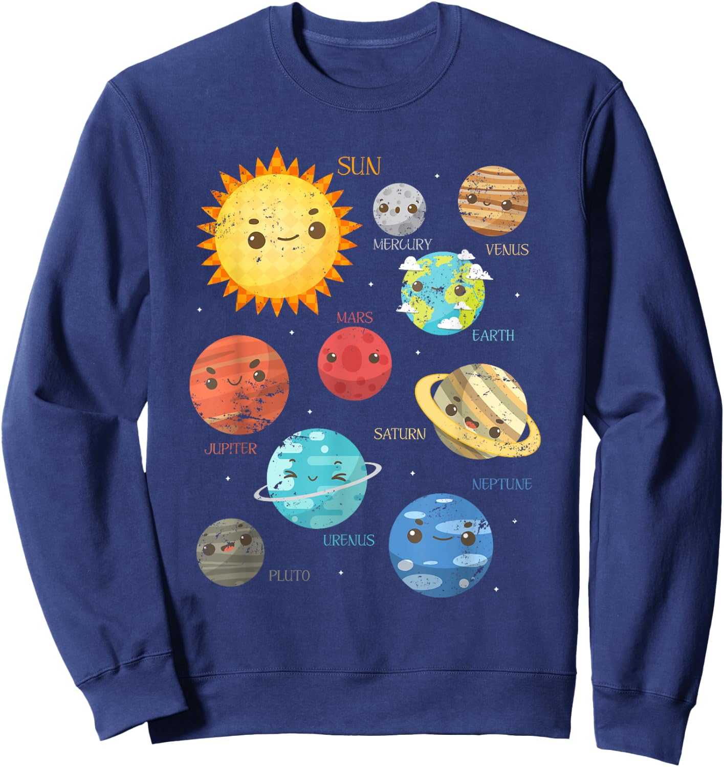 Planets Astrophysicist Toddlers Gift Telescope Astronomy Sweatshirt - Sweatshirt | Navy