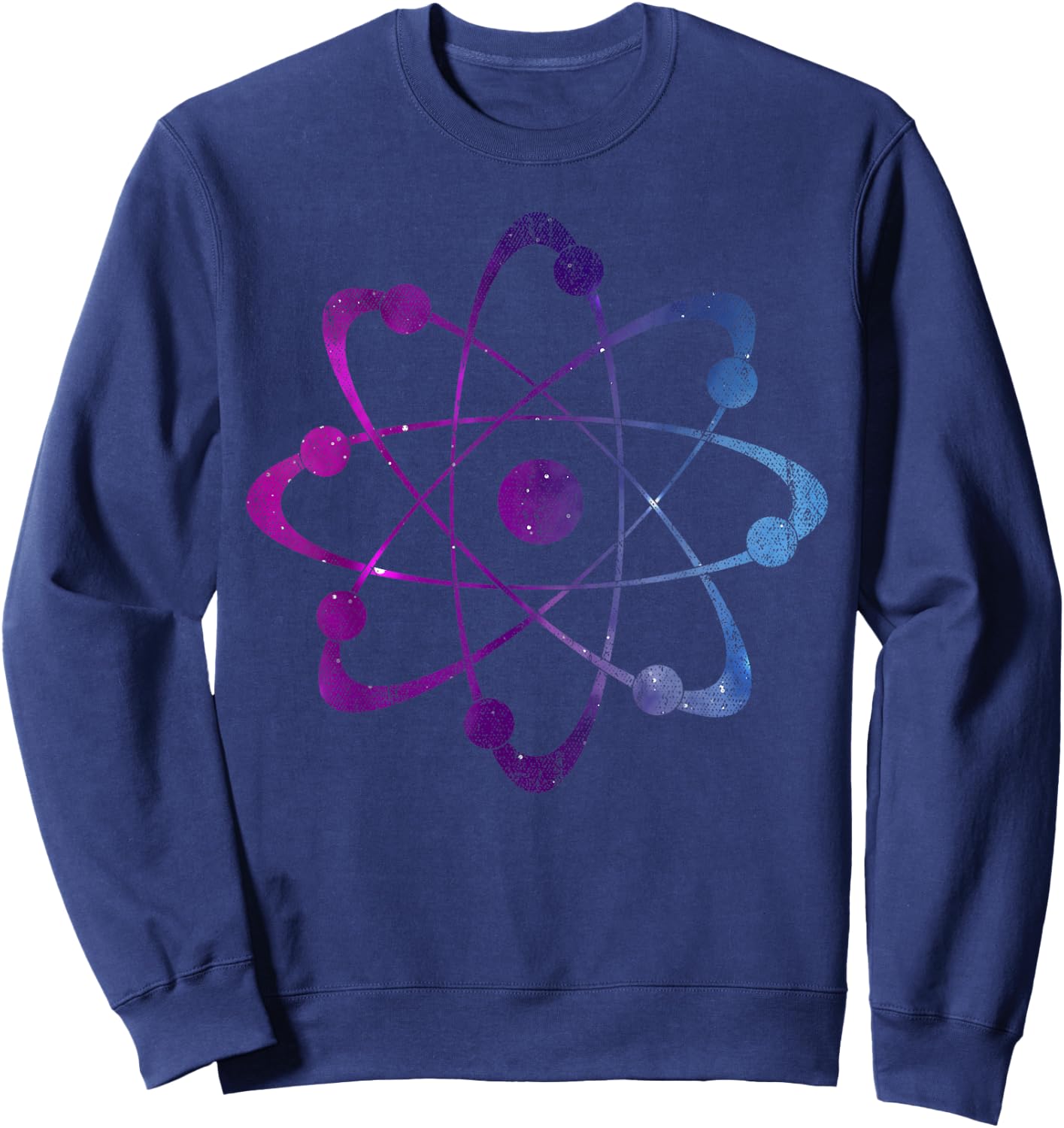 Atom Physicist Scientist Nerd Gift Physics Sweatshirt - Sweatshirt | Navy