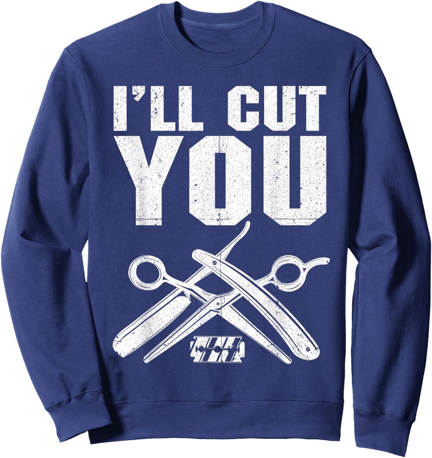Best Barber Art Women Hairstyling Tools Barbershop Sweatshirt - Sweatshirt | Navy