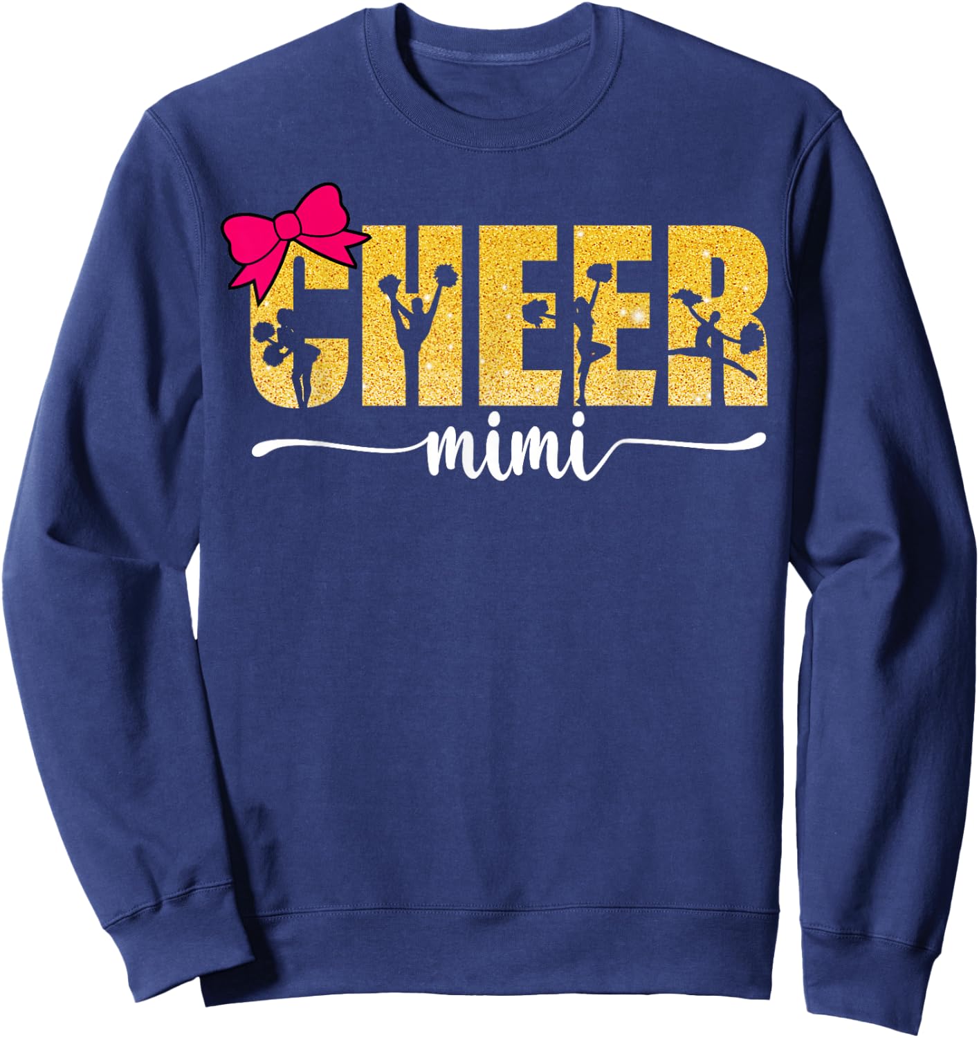 Cheerleader Cheerleading Cheer Mimi Sweatshirt - Sweatshirt | Navy