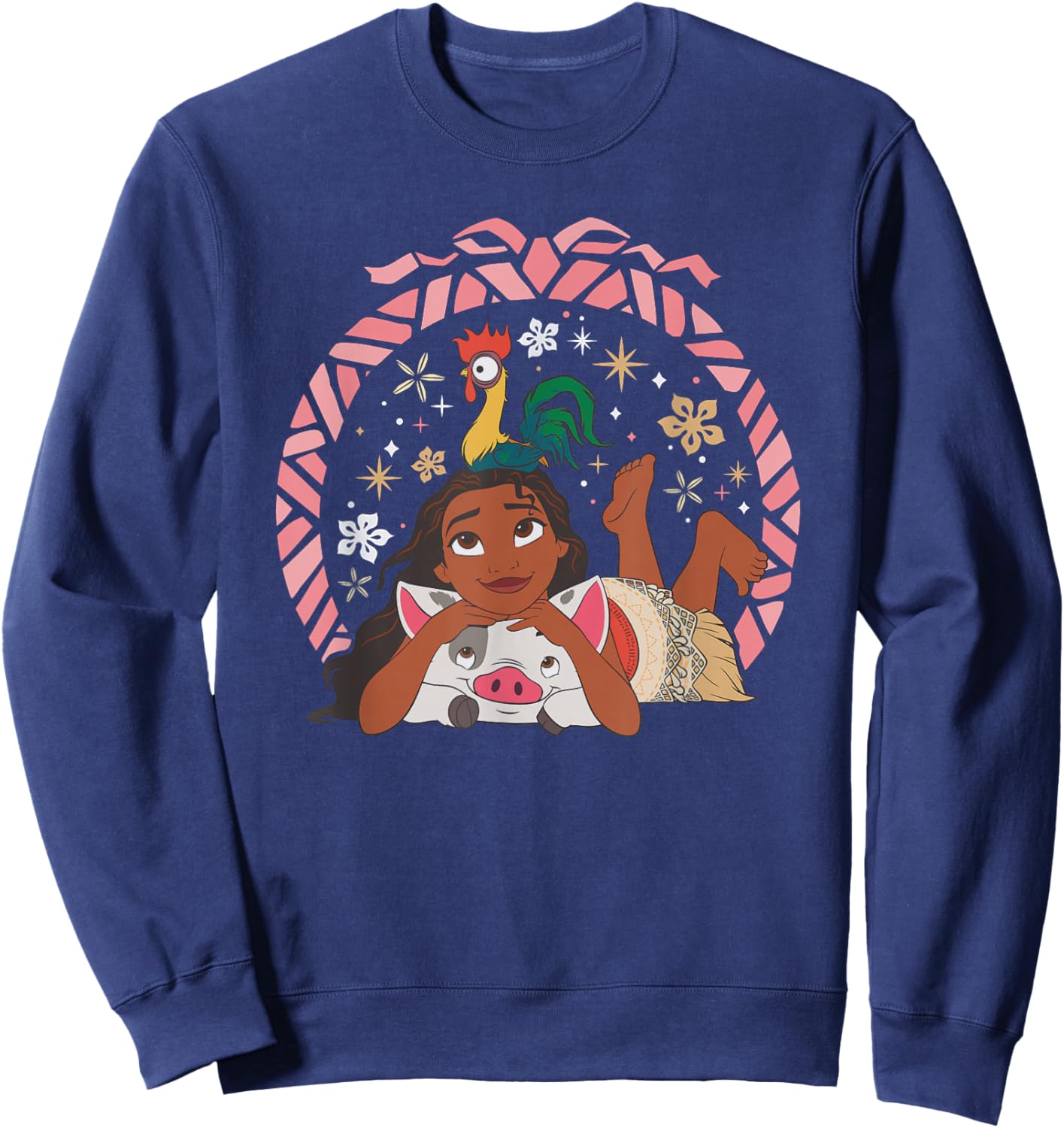 Disney Princess Moana HEI HEI and Pua Holiday Sweatshirt - Sweatshirt | Navy