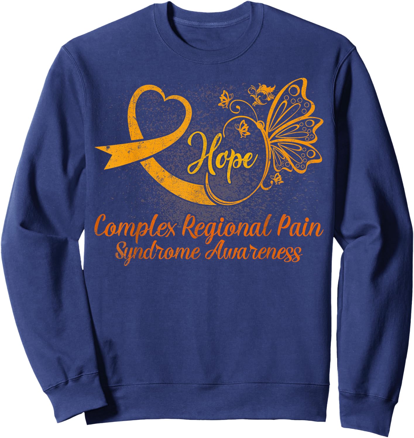 CRPS Awareness Complex Regional Pain Syndrome Novelty Sweatshirt - Sweatshirt | Navy