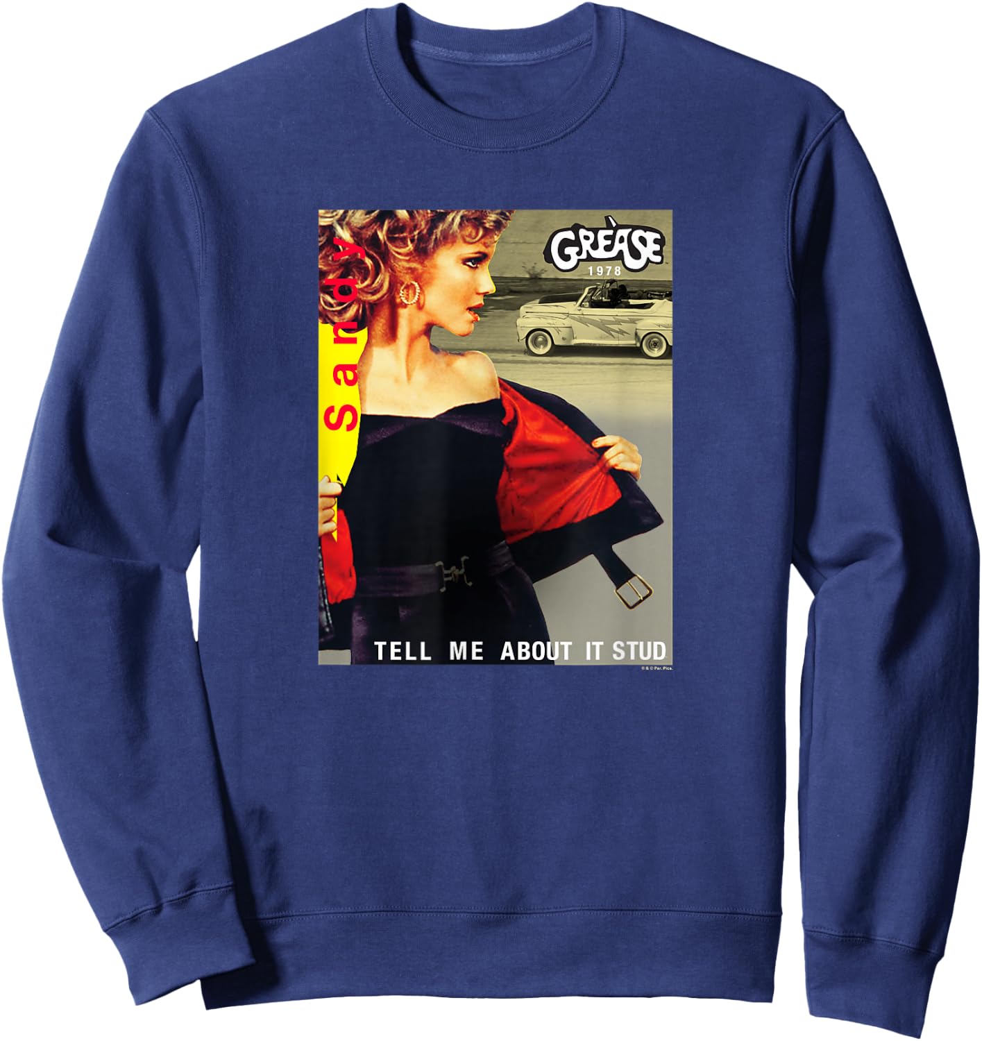 Grease - Sandy Tell Me About It Sweatshirt - Sweatshirt | Navy