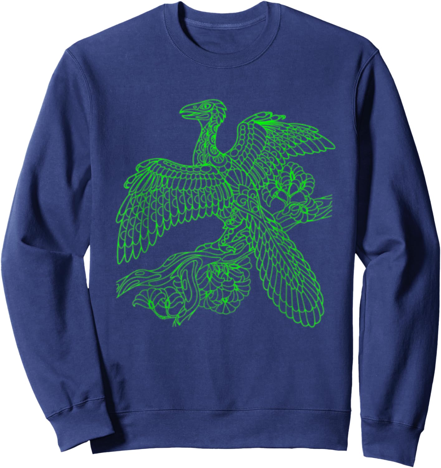 Archaeopteryx or Urvogel Flying Dinosaur Bird Sweatshirt - Sweatshirt | Navy