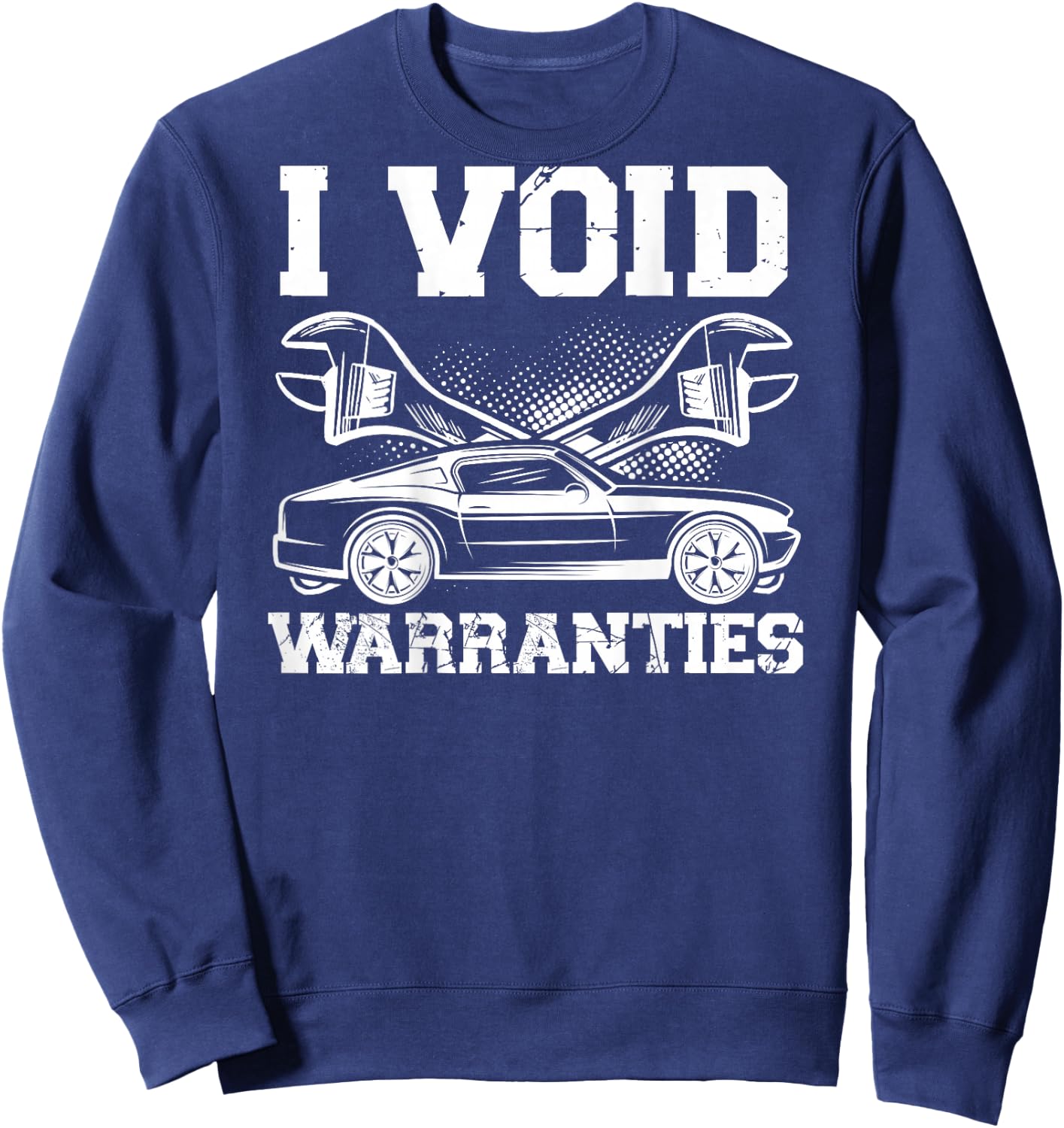 I Void Warranties | Mechanic Sweatshirt - Sweatshirt | Navy