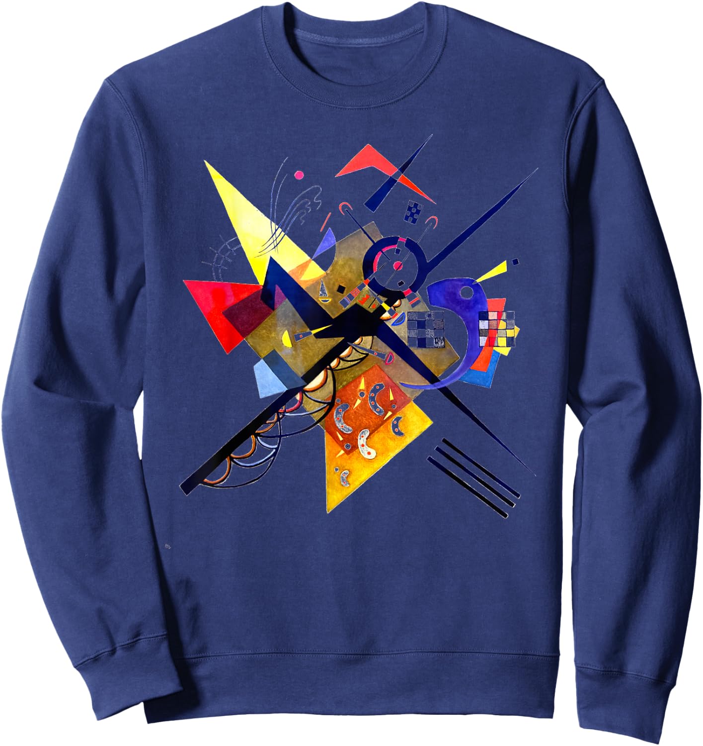 Kandinsky On White II 1923 Artwork Sweatshirt - Sweatshirt | Navy