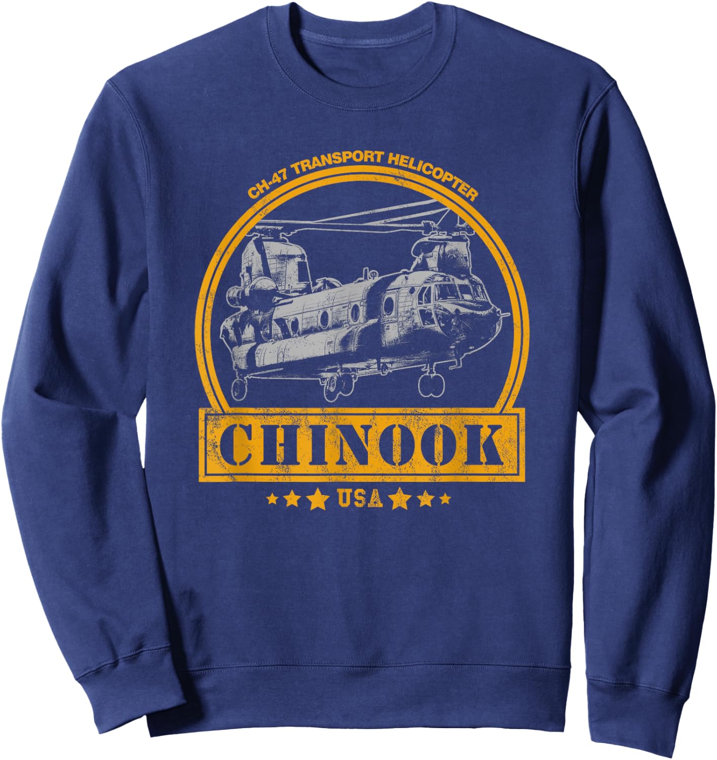 CH-47 Chinook Helicopter Sweatshirt - Sweatshirt | Navy