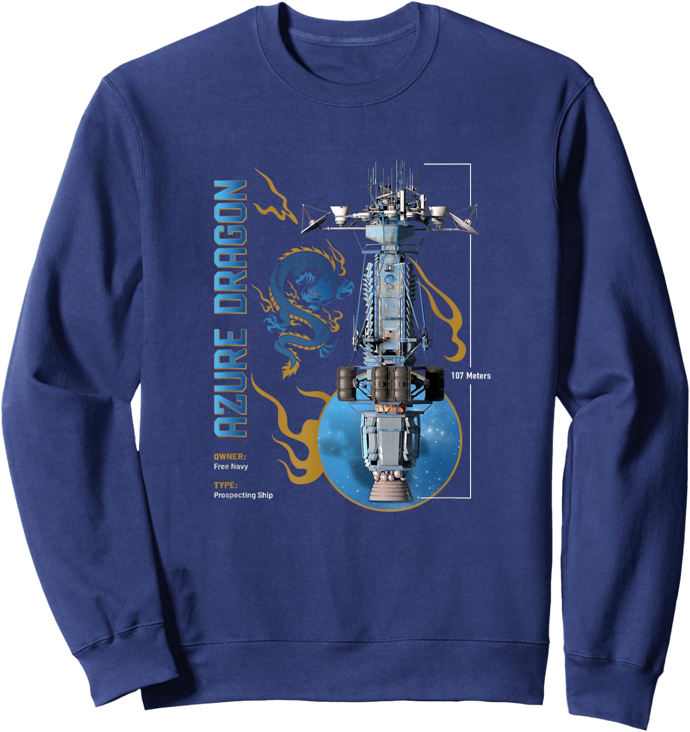 Azure Dragon Sweatshirt - Sweatshirt | Navy