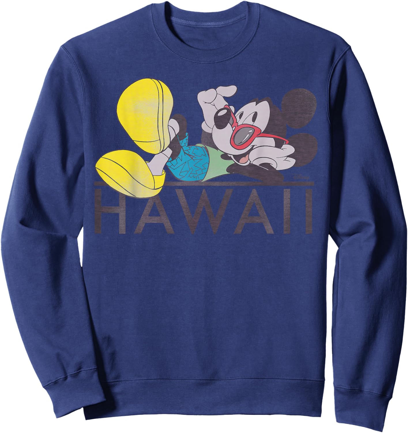 Disney - Cool Mickey Mouse Shades Hawaii Sweatshirt - Sweatshirt | Navy