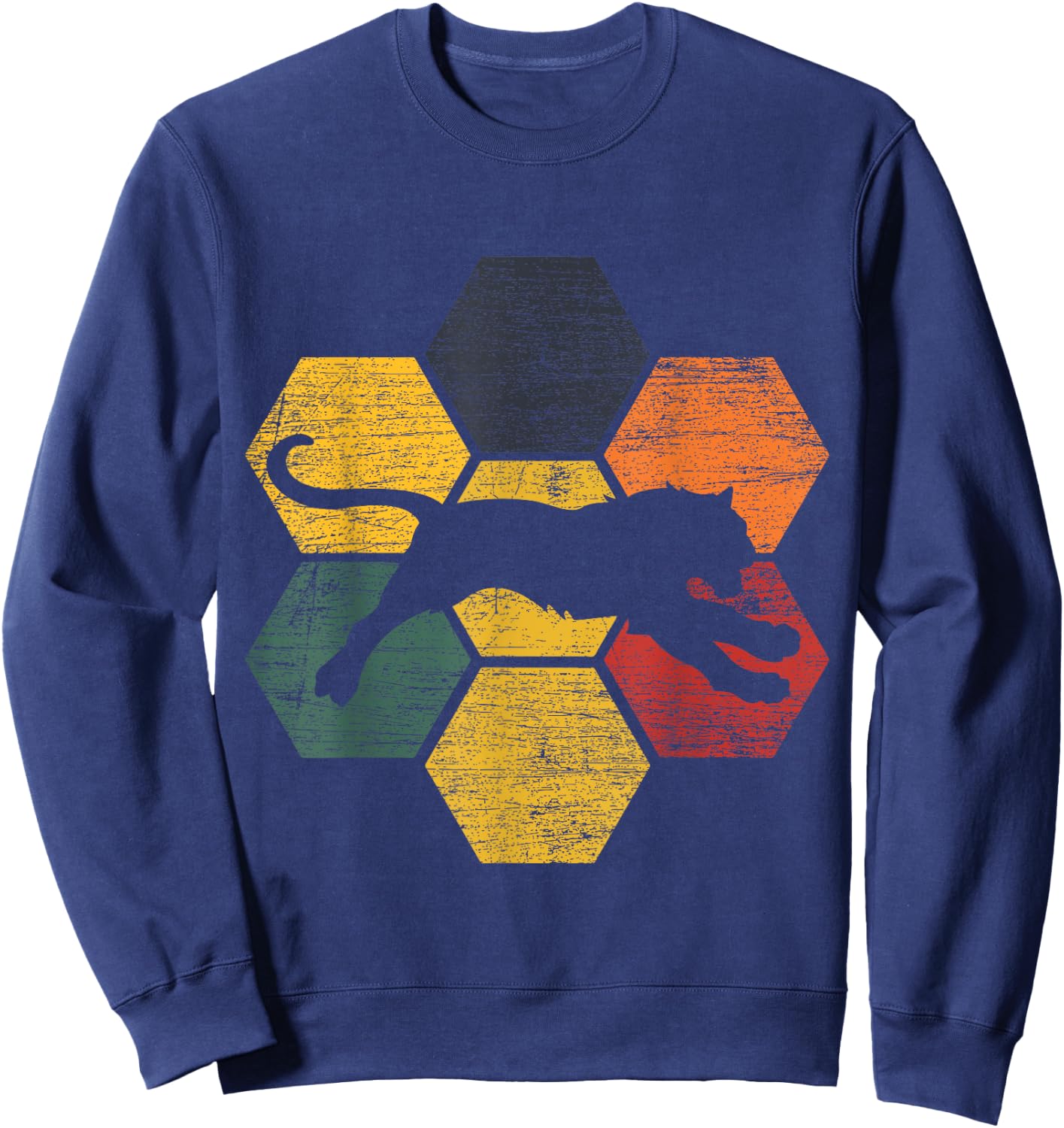 Retro Tiger Sweatshirt - Sweatshirt | Navy