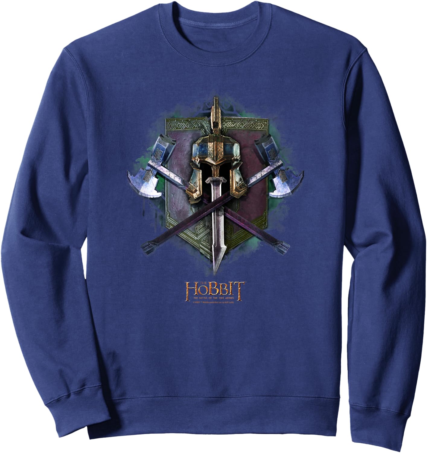 The Hobbit Dwarves of Erebor Armor Poster Sweatshirt - Sweatshirt | Navy