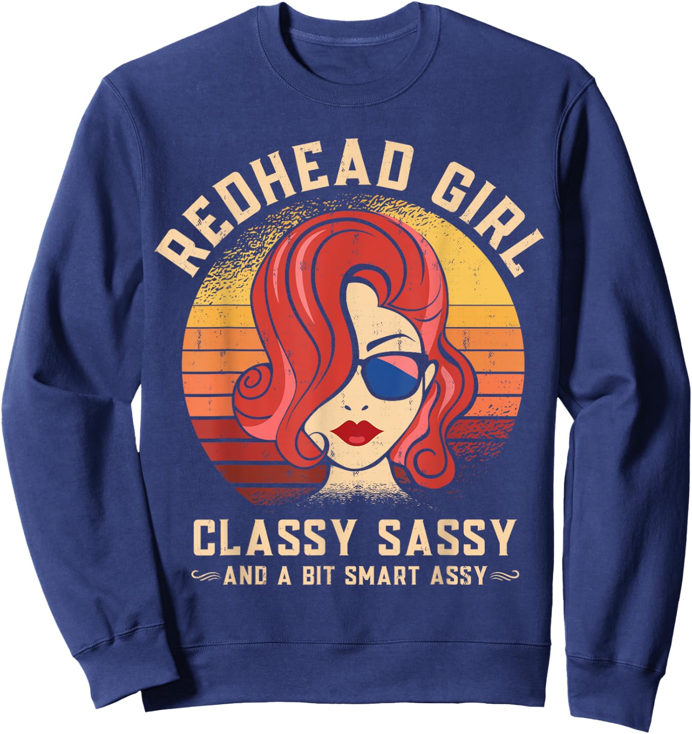 Red Hair funny Redhead Sweatshirt - Sweatshirt | Navy