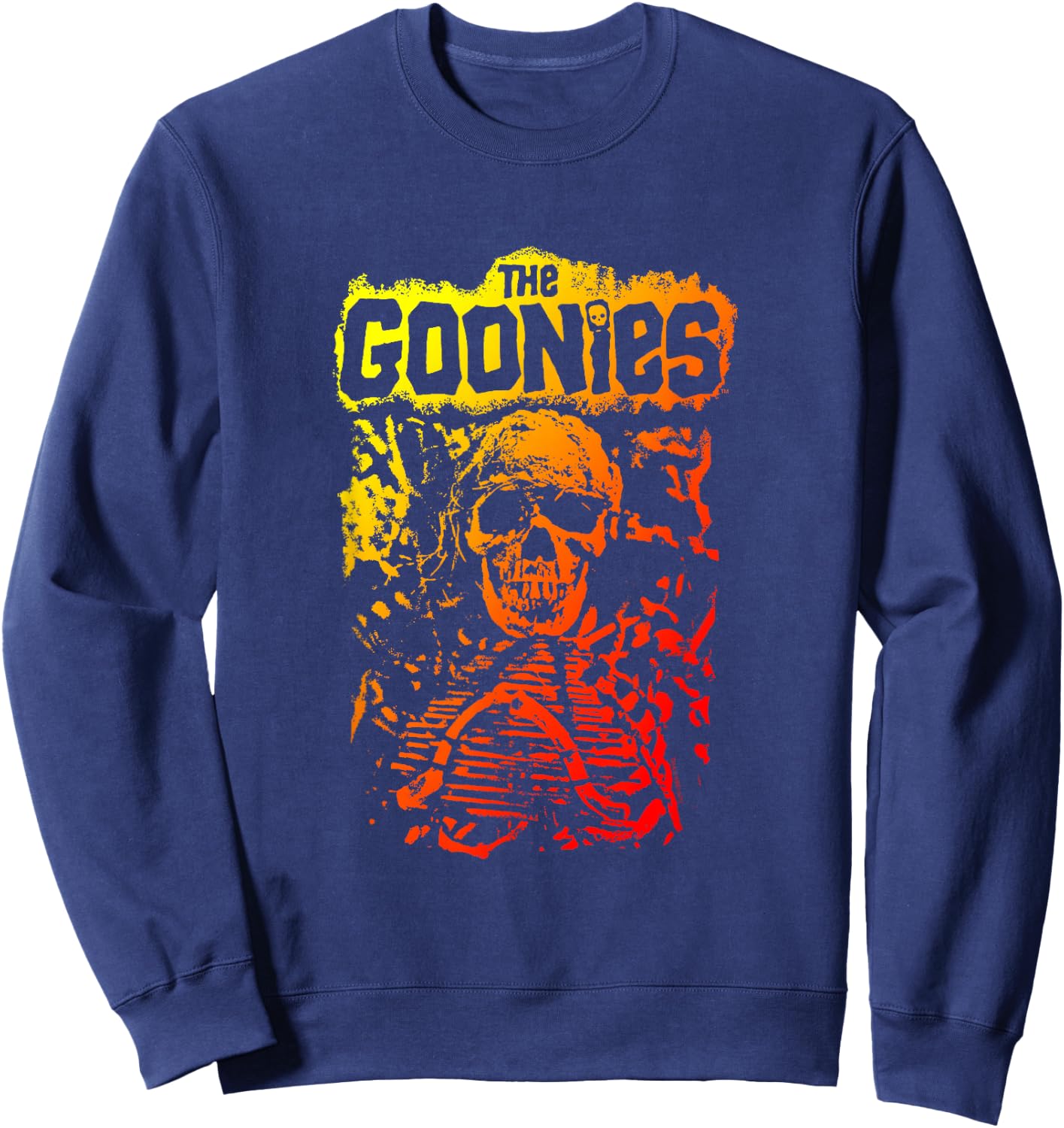 The Goonies Skeleton and Logo Sweatshirt - Sweatshirt | Navy