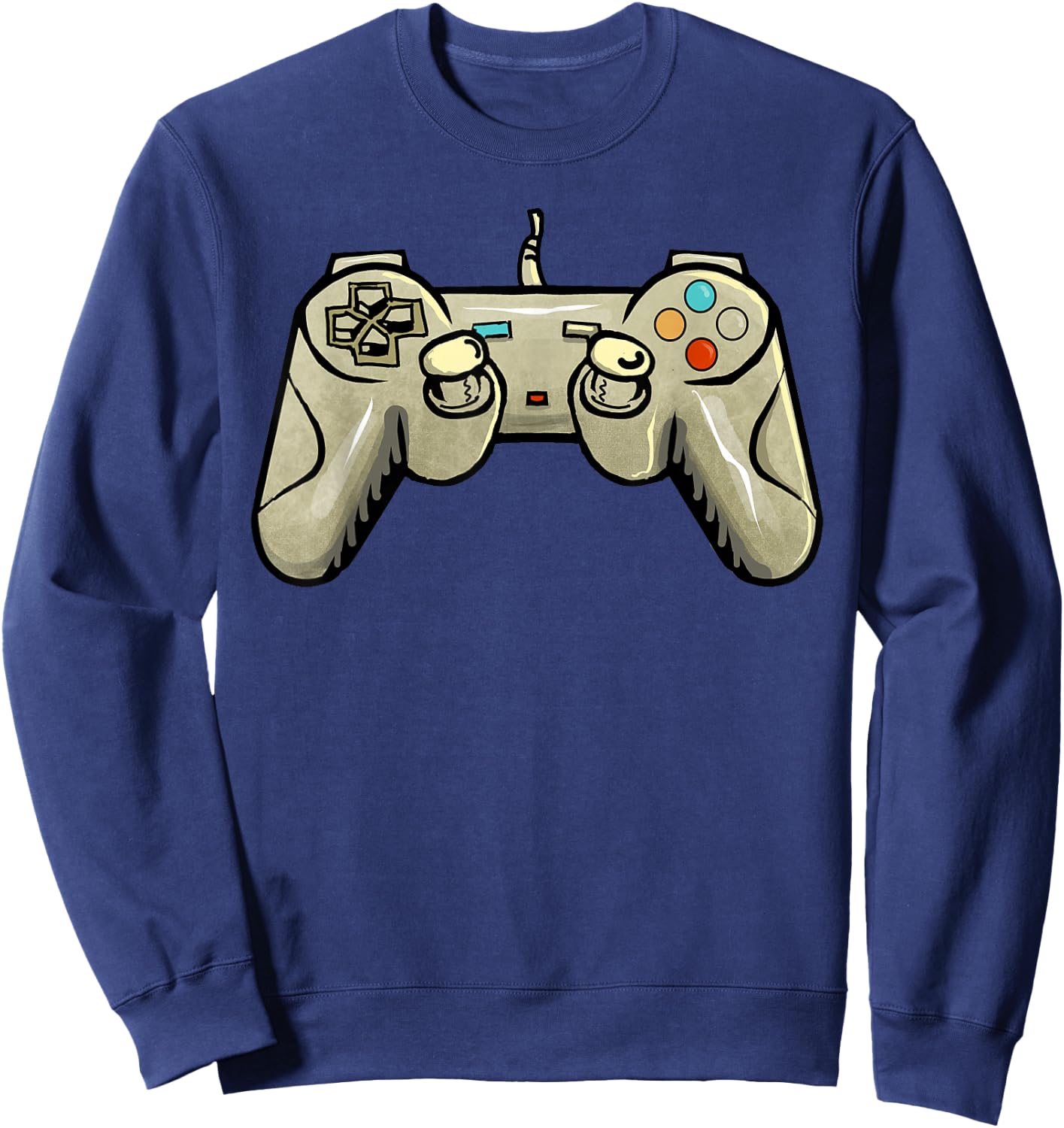 Funny Game Controller Video Gamer Gaming Techy Nerd Gifts Sweatshirt - Sweatshirt | Navy