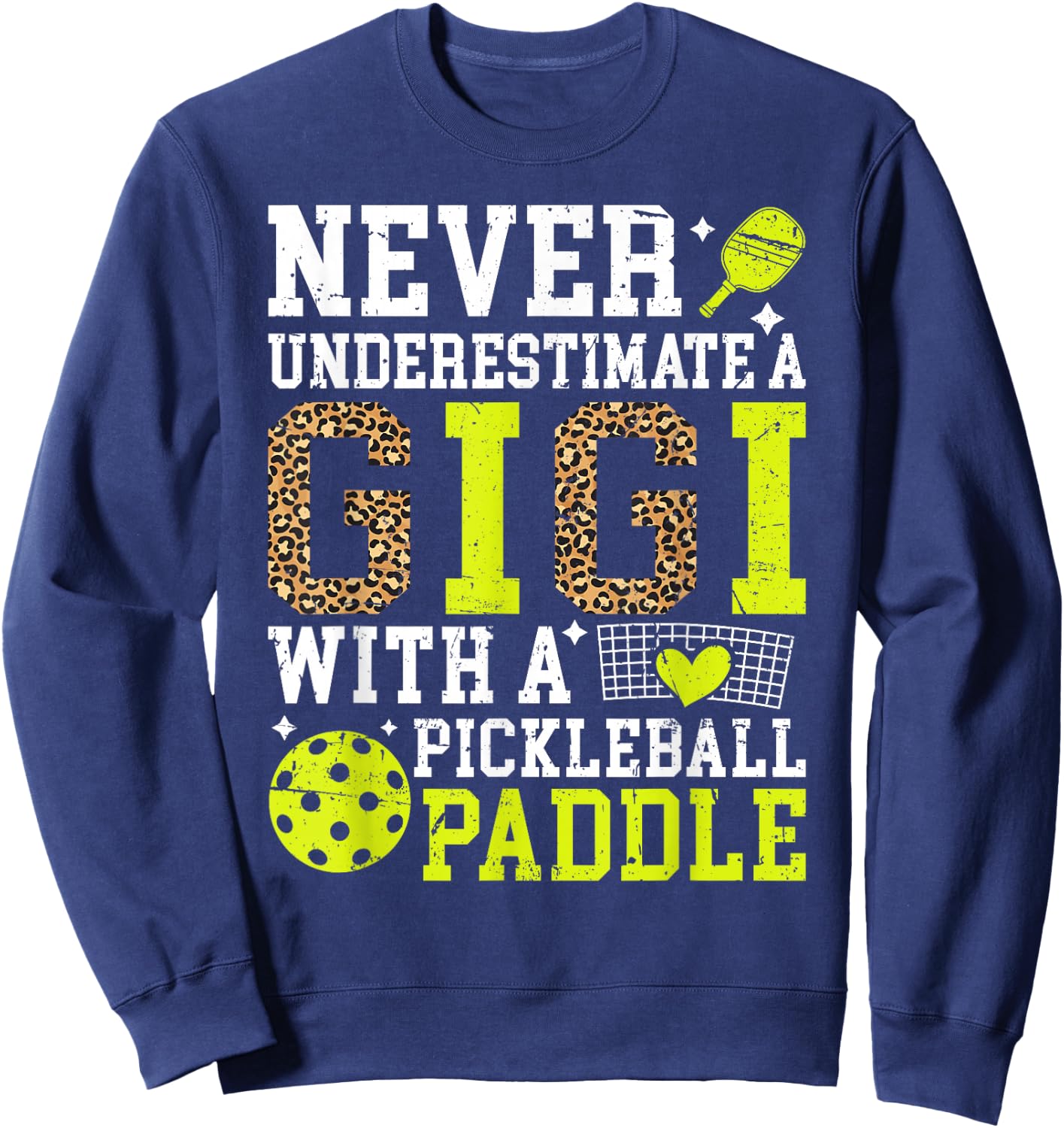 Proud Pickleball Gigi Grandma Gigi Pickleball Player Gigi Sweatshirt - Sweatshirt | Navy