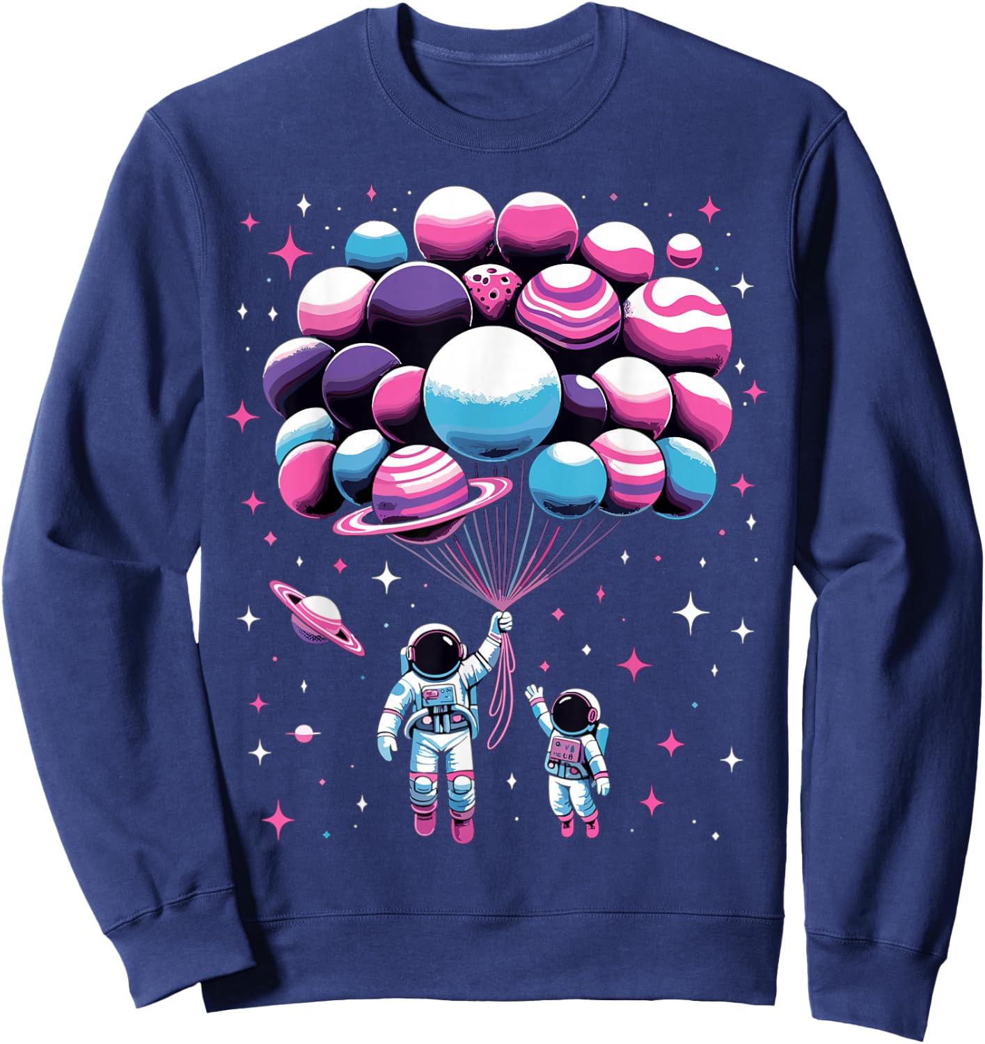 Astronaut Spaceman Funny Space Solar System Astronomy Sweatshirt - Sweatshirt | Navy