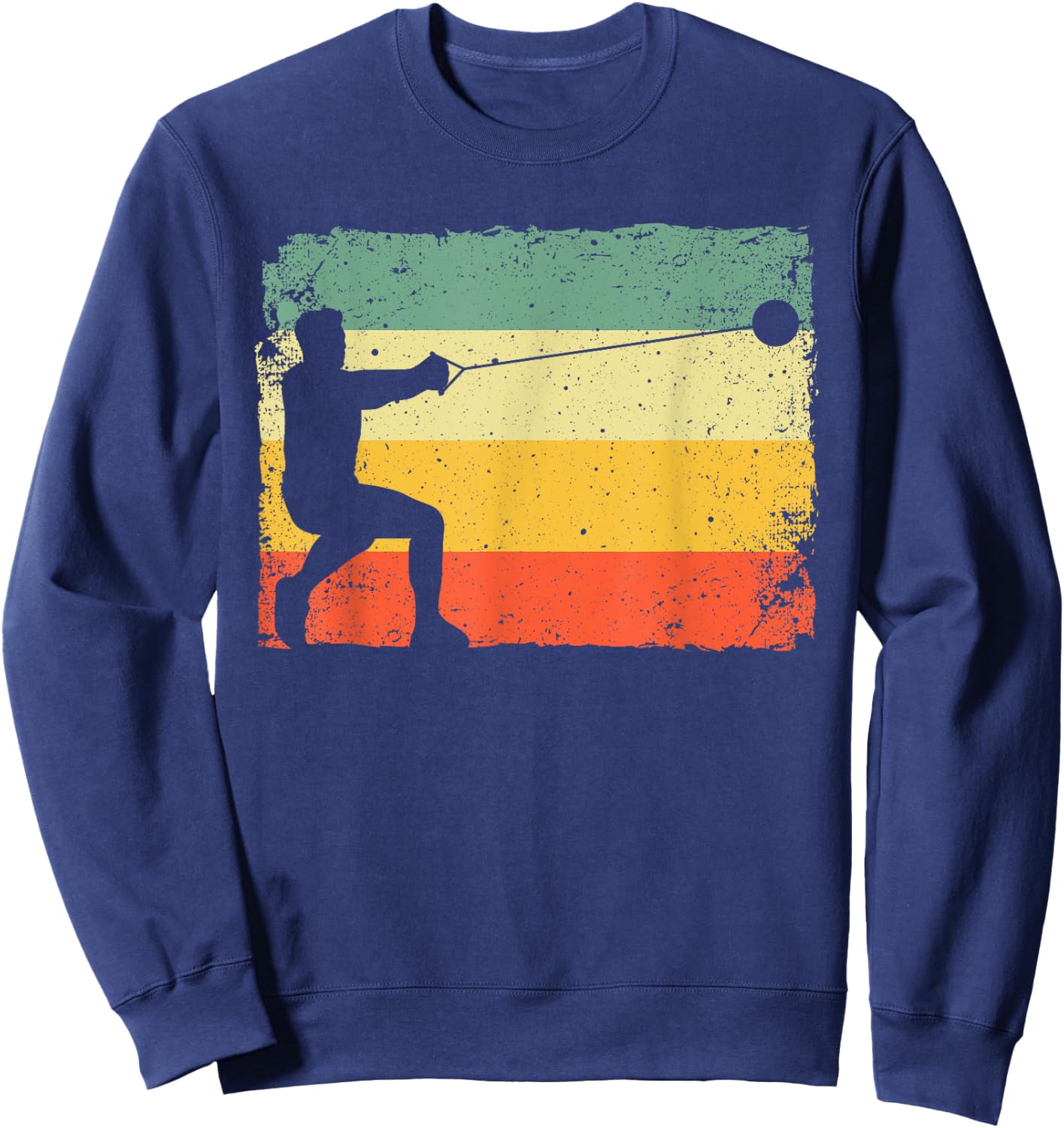 Funny Hammer Track And Field Design Men Women Hammer Thrower Sweatshirt - Sweatshirt | Navy