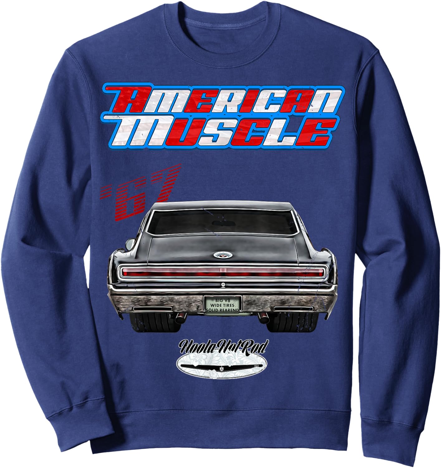 1967 Charger,Super Bee,Hot Rod,Muscle Car,Magnum,Wedge,R/T Sweatshirt - Sweatshirt | Navy