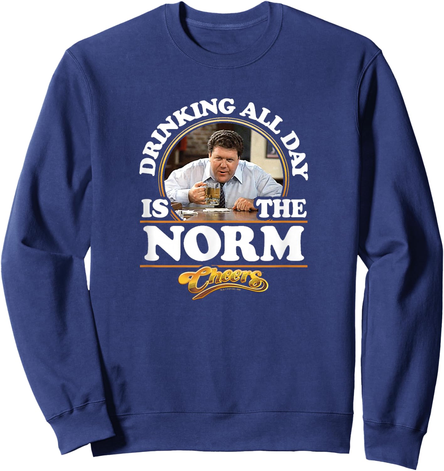 Cheers - Drinking All Day is The Norm Sweatshirt - Sweatshirt | Navy