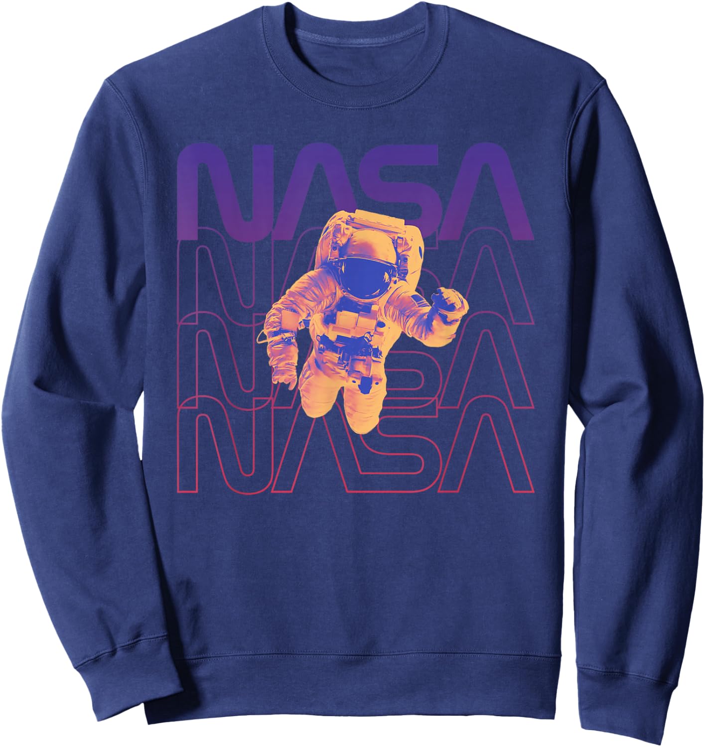 Floating in Space NASA Occupy Mars Astronaut in Space Sweatshirt - Sweatshirt | Navy