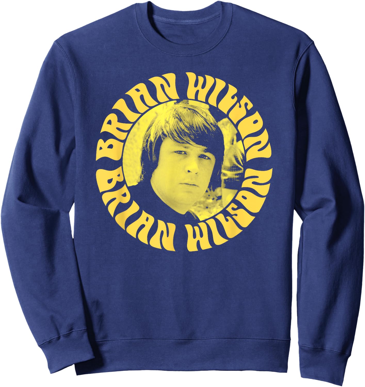 Brian Wilson – Yellow Headshot Sweatshirt - Sweatshirt | Navy