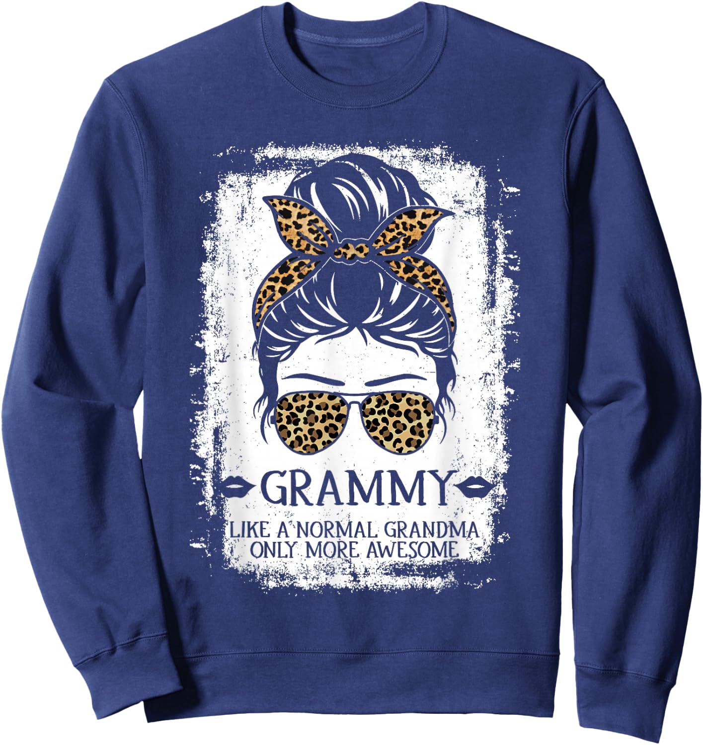 Grammy Like A Normal Grandma Only More Awesome Women Grandma Sweatshirt - Sweatshirt | Navy